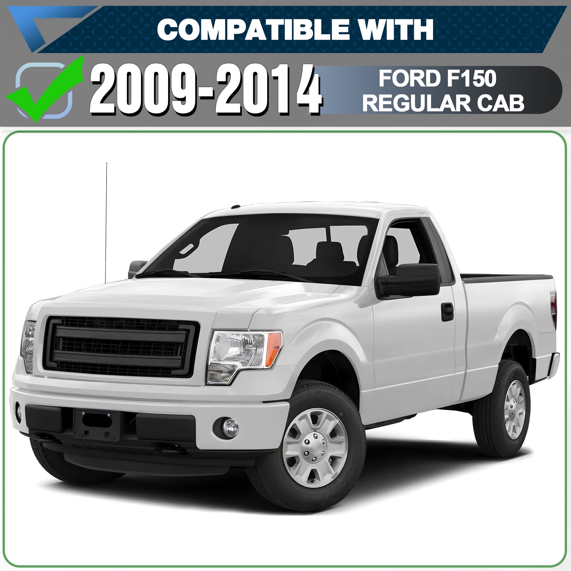 F150 Running Boards Side Steps Compatible for 2009 2010 2011 2012 2013 2014 Ford F150 Regular Cab - nadiaauto