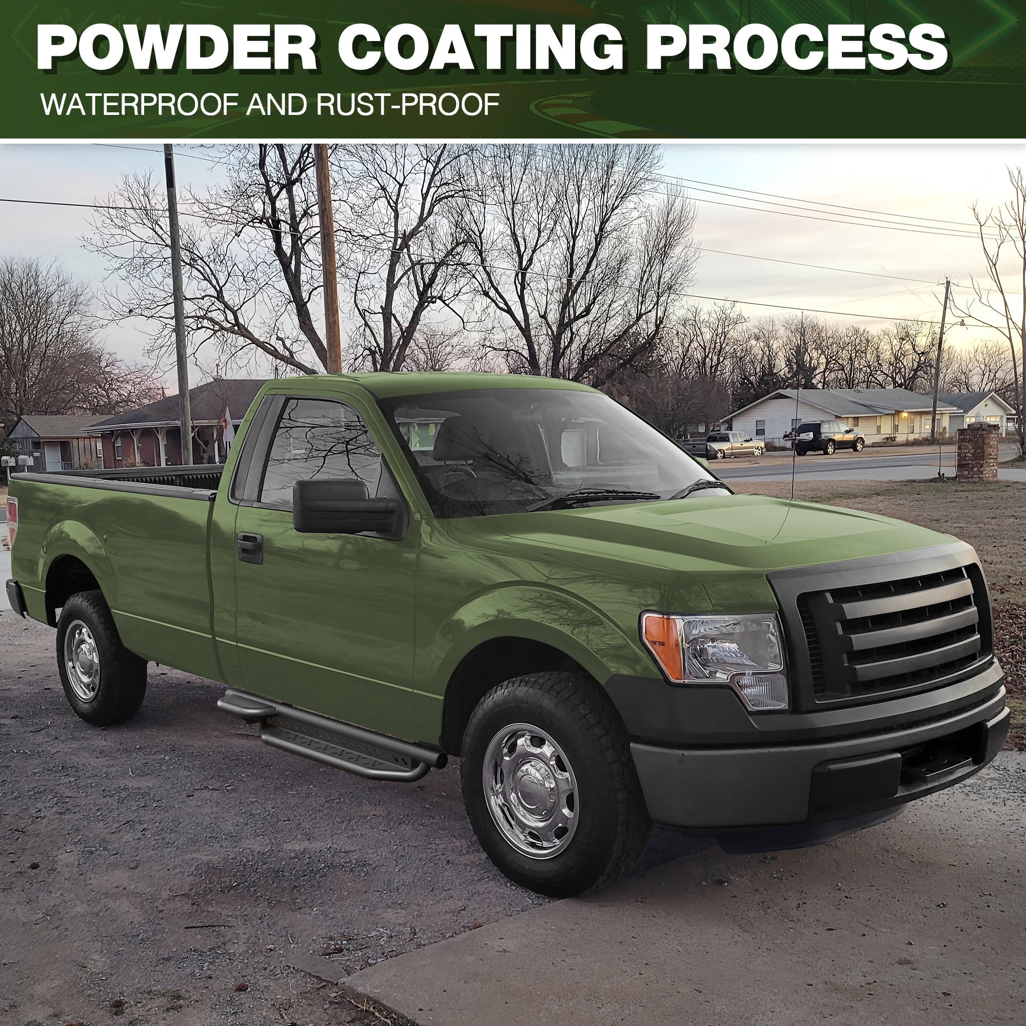 F150 Running Boards Side Steps Compatible for 2009 2010 2011 2012 2013 2014 Ford F150 Regular Cab - nadiaauto