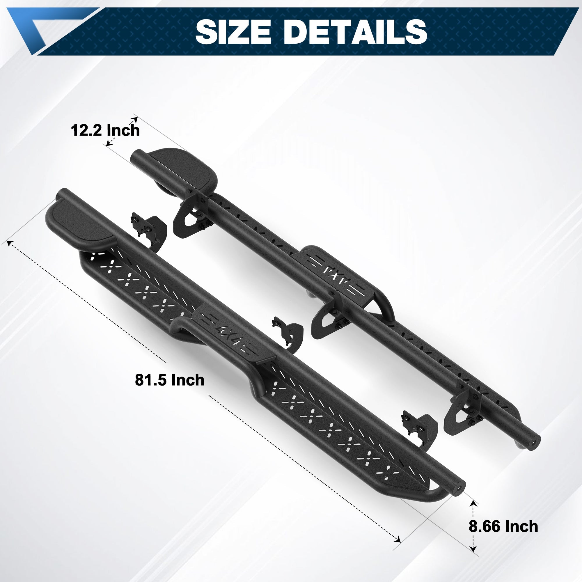 F150 Running Boards Side Steps Compatible with 2009 2010 2011 2012 2013 2014 Ford F150 SuperCrew - nadiaauto