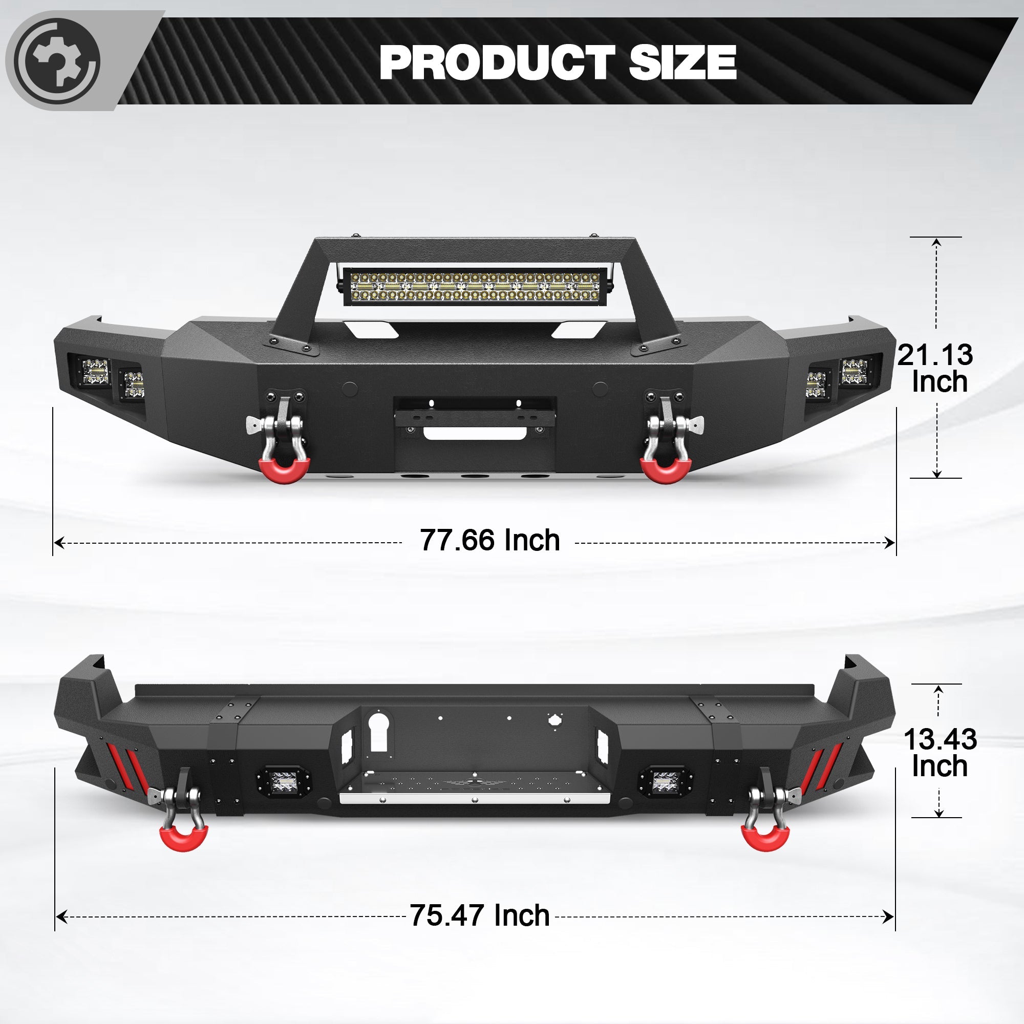 F250 Bumper Set for 2023 2024 2025 2026 Ford F250/F350/F450 Pickup - nadiaauto