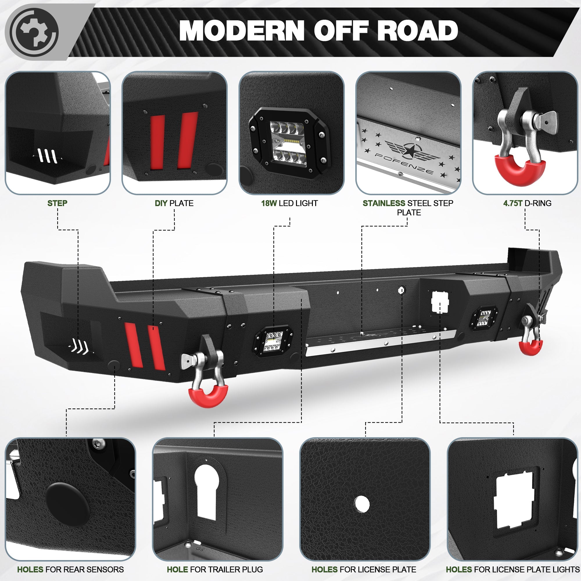 F250 Bumper Set for 2023 2024 2025 2026 Ford F250/F350/F450 Pickup - nadiaauto