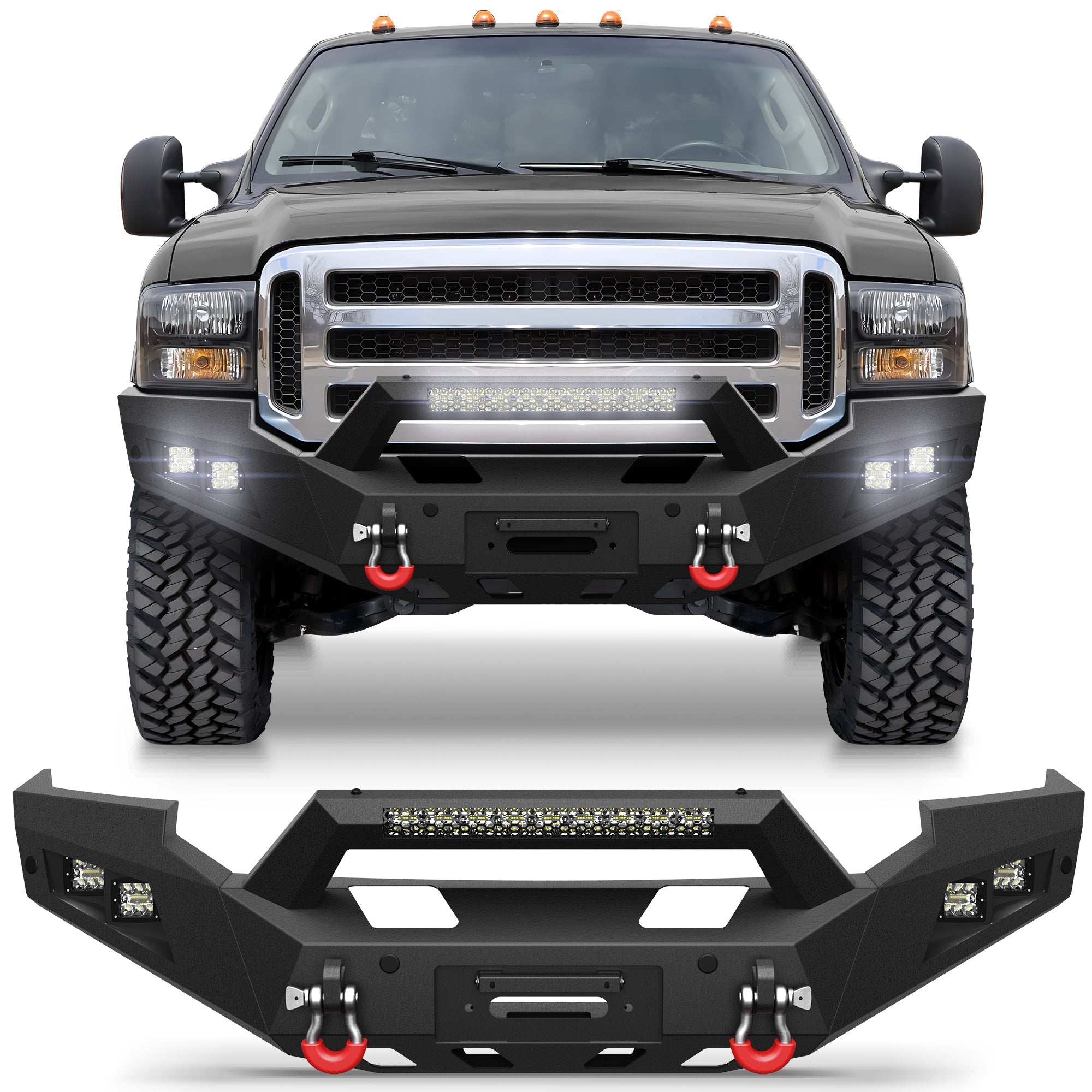 F250 Front Bumper for 2005 2006 2007 Ford F250/F350/F450 - nadiaauto