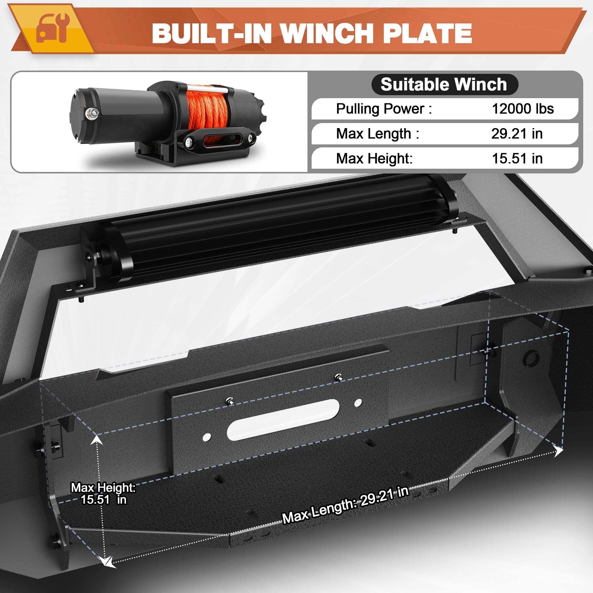 F250 Front Bumper for 2011 - 2016 Ford F250/F350/F450 Pickup Trucks - nadiaauto