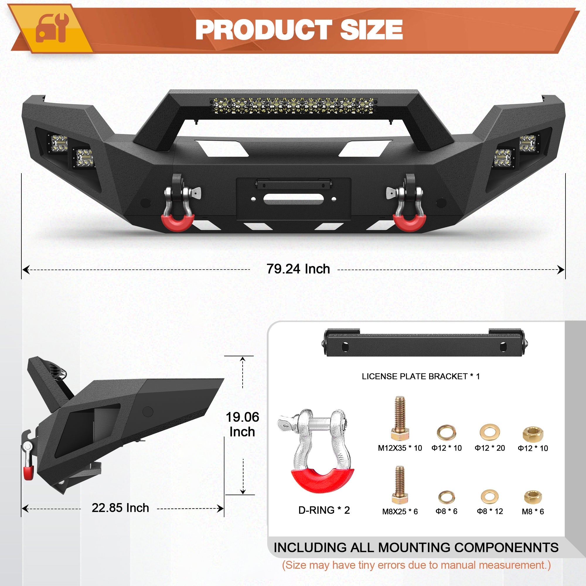 F250 Front Bumper for 2011 - 2016 Ford F250/F350/F450 Pickup Trucks - nadiaauto