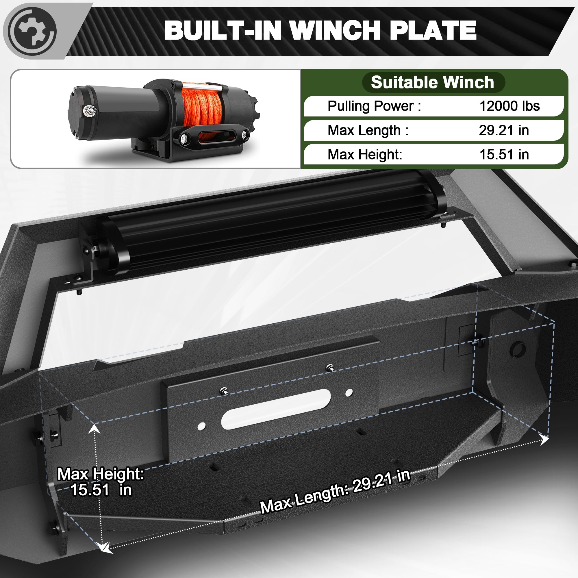 F250 Front Bumper for 2011-2016 Ford F250/F350/F450 Pickup Trucks - nadiaauto