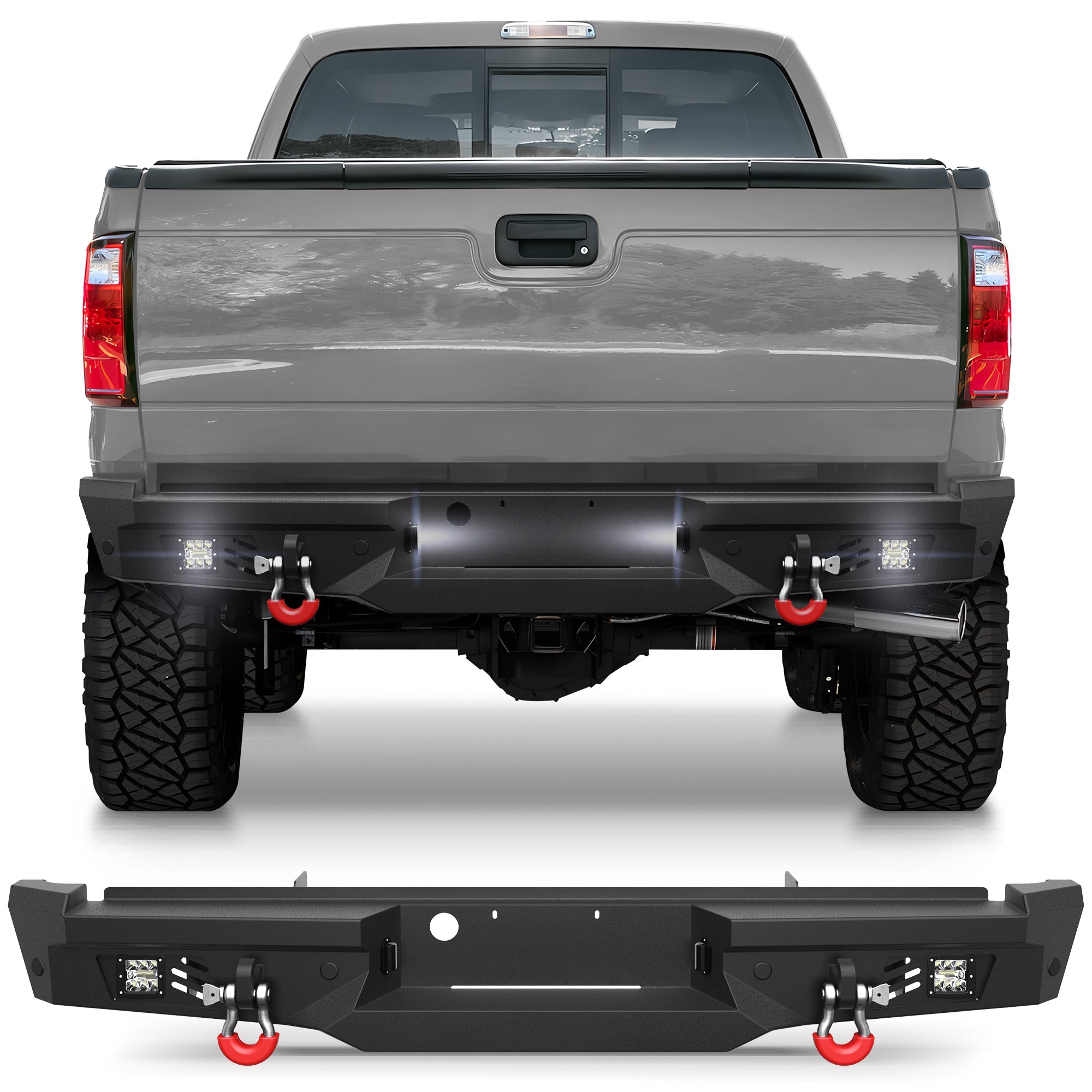 F250 Rear Bumper for 1999 - 2016 Ford F250/F350/F450 Pickup - nadiaauto
