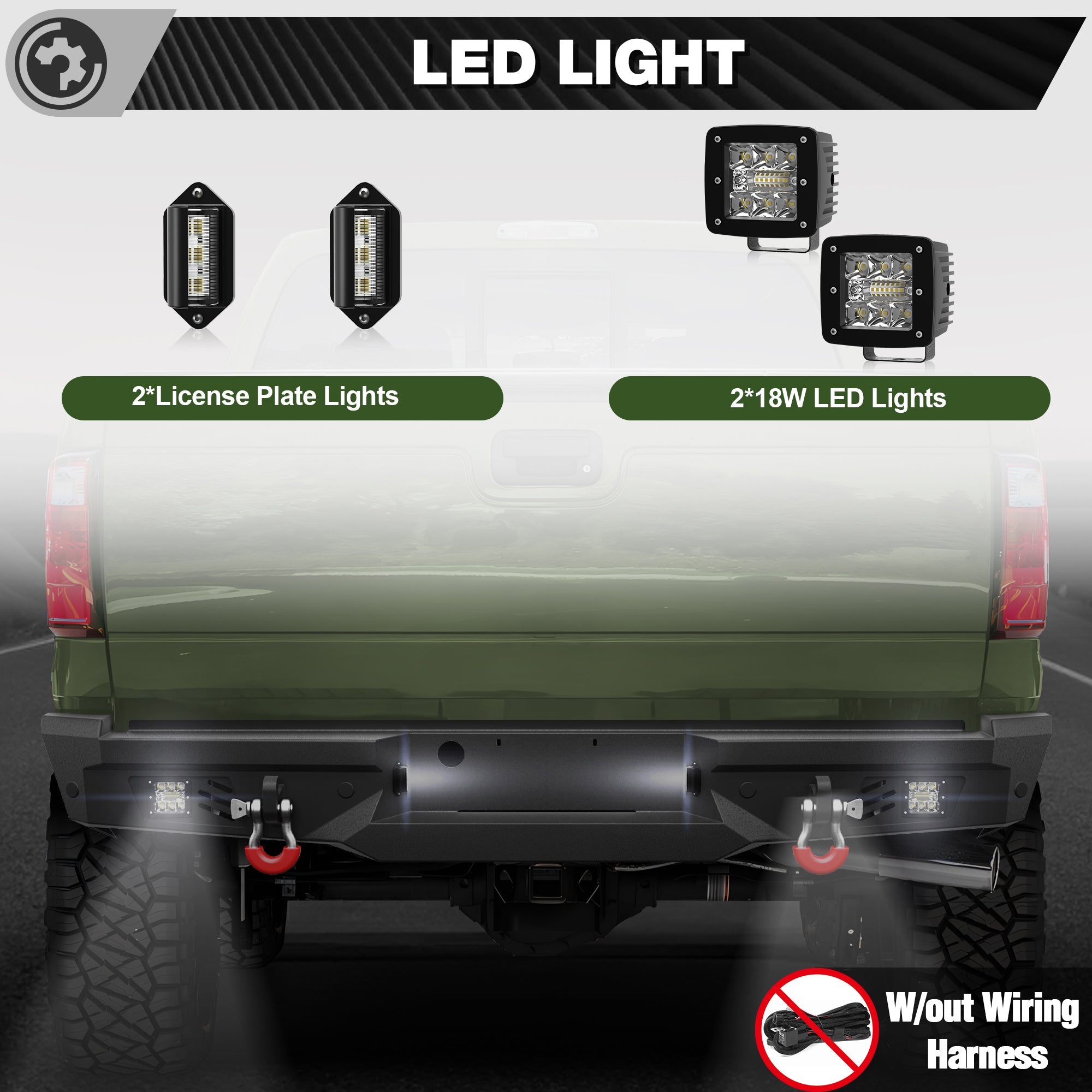 F250 Rear Bumper for 1999-2016 Ford F250/F350/F450 Pickup - nadiaauto