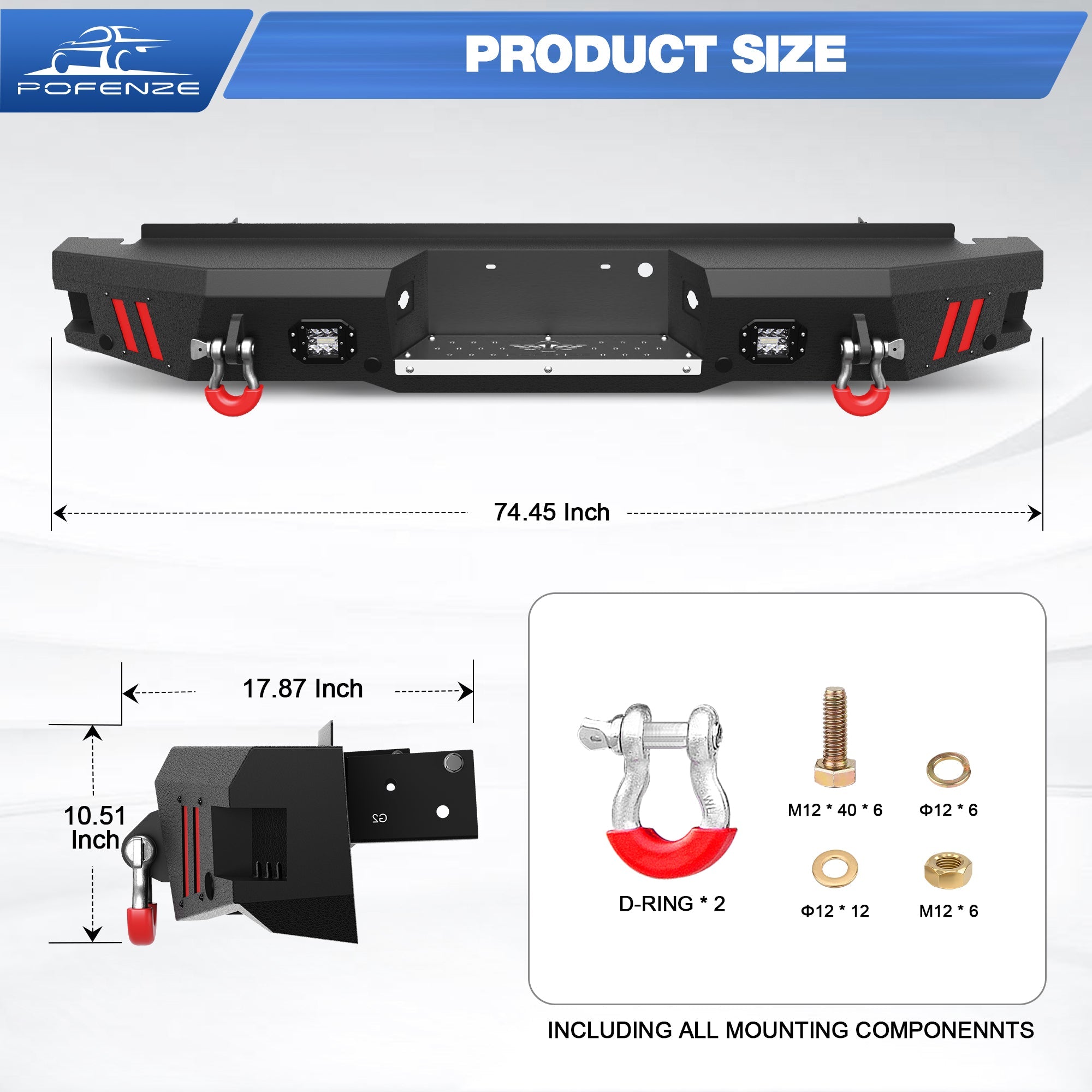 F250 Rear Bumper Full Width for 1999 - 2016 Ford F250/F350/F450 - nadiaauto