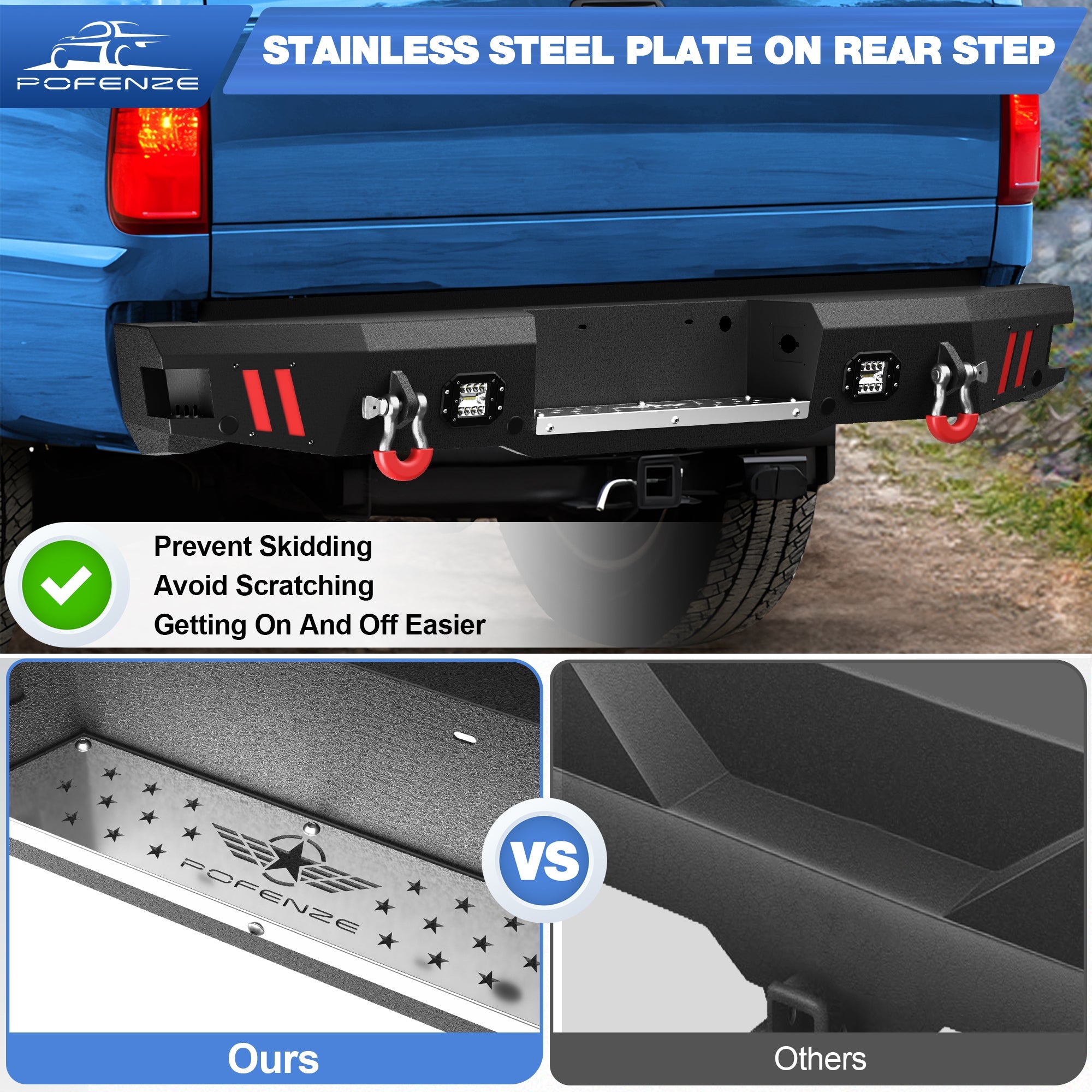 F250 Rear Bumper Full Width for 1999 - 2016 Ford F250/F350/F450 - nadiaauto