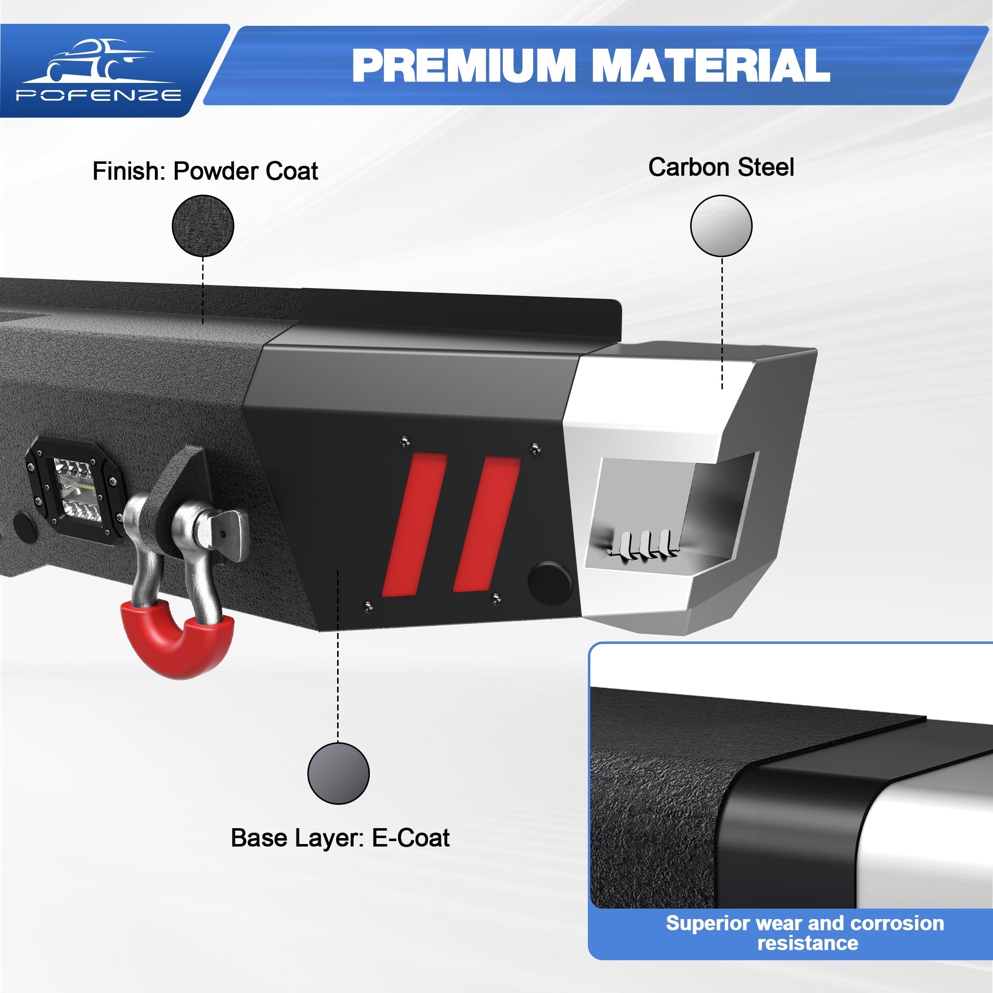 F250 Rear Bumper Full Width for 1999 - 2016 Ford F250/F350/F450 - nadiaauto
