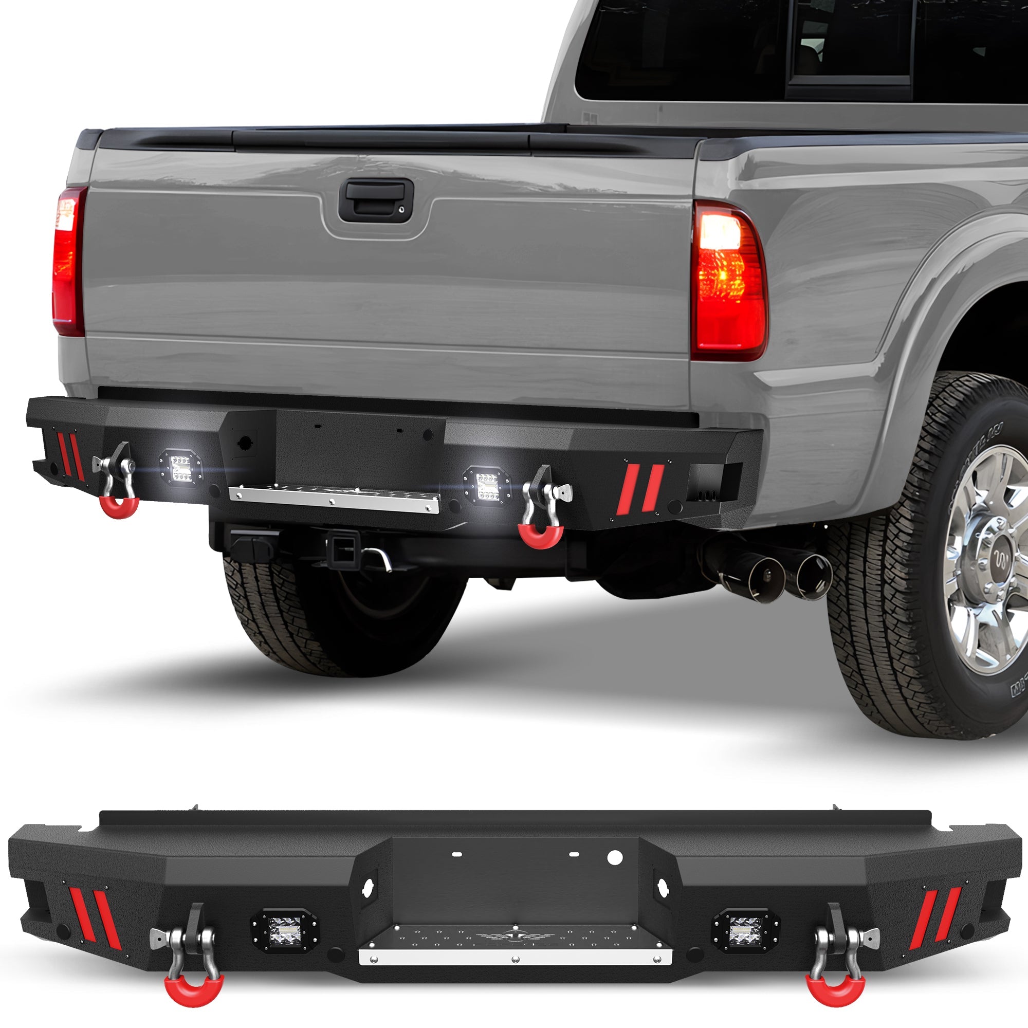 F250 Rear Bumper Full Width for 1999 - 2016 Ford F250/F350/F450 - nadiaauto