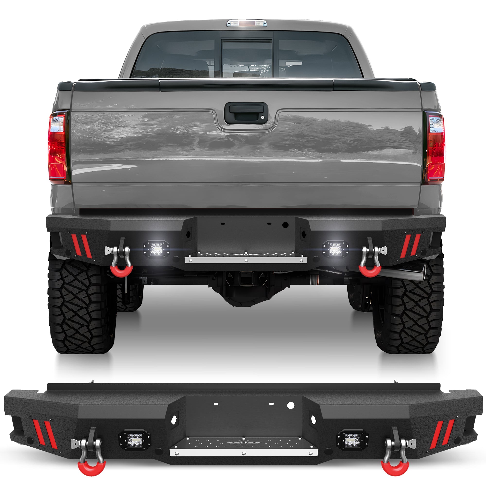 F250 Rear Bumper Full Width for 1999 - 2016 Ford F250/F350/F450 - nadiaauto