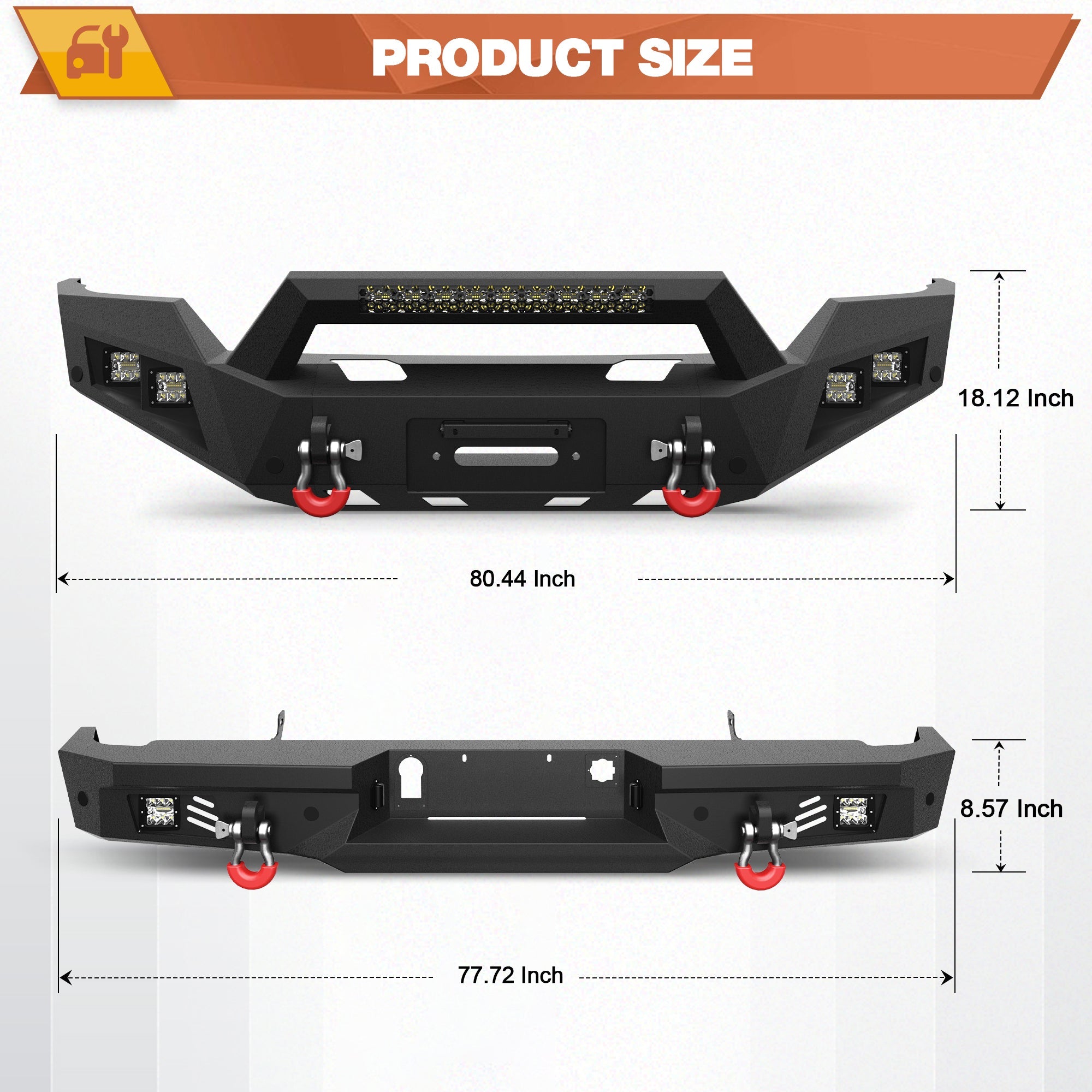 Front and Rear Bumper Kit for 2016 2017 2018 Chevy Silverado 1500 Pickup - nadiaauto