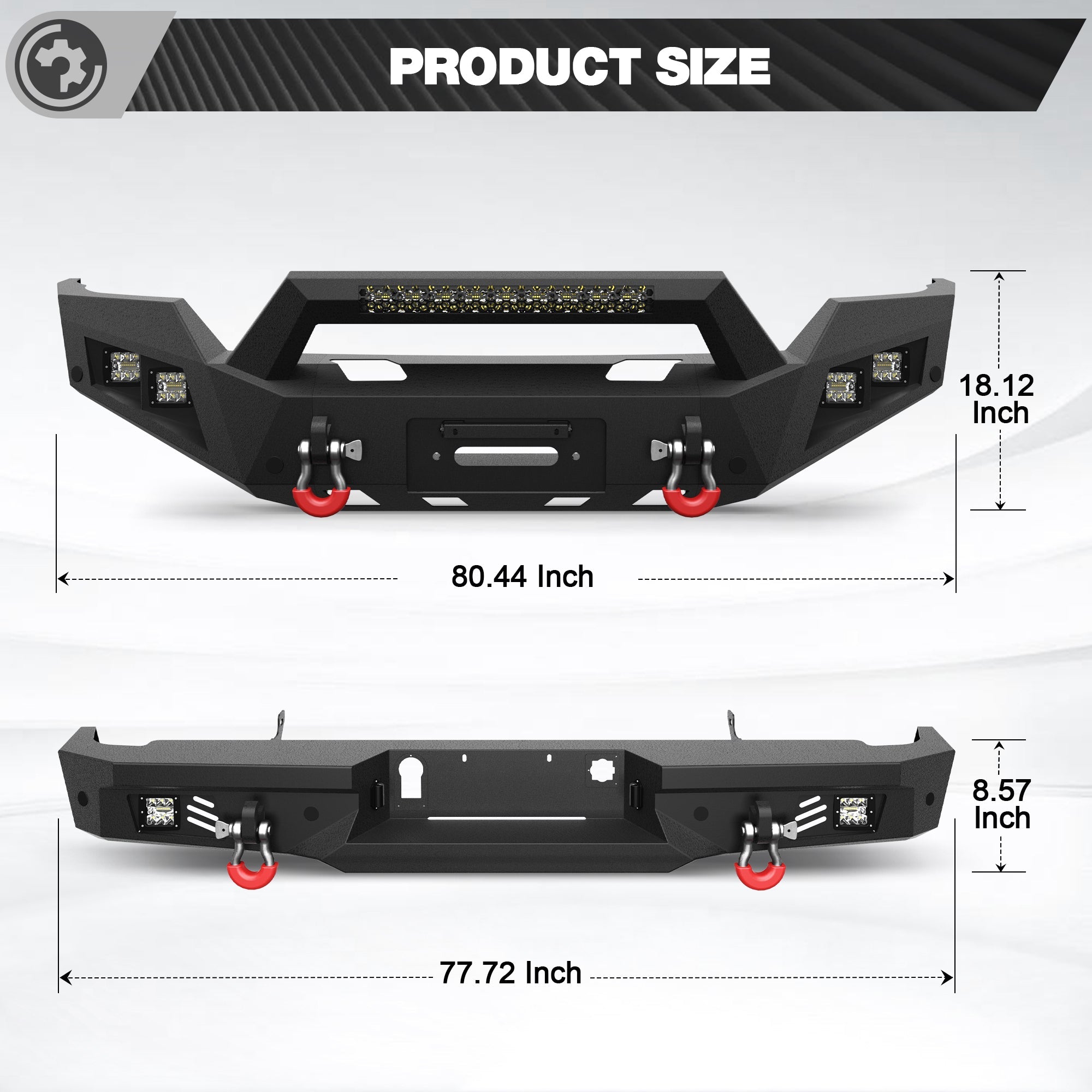 Front and Rear Bumper Kit for 2016 2017 2018 Chevy Silverado 1500 Pickup - nadiaauto