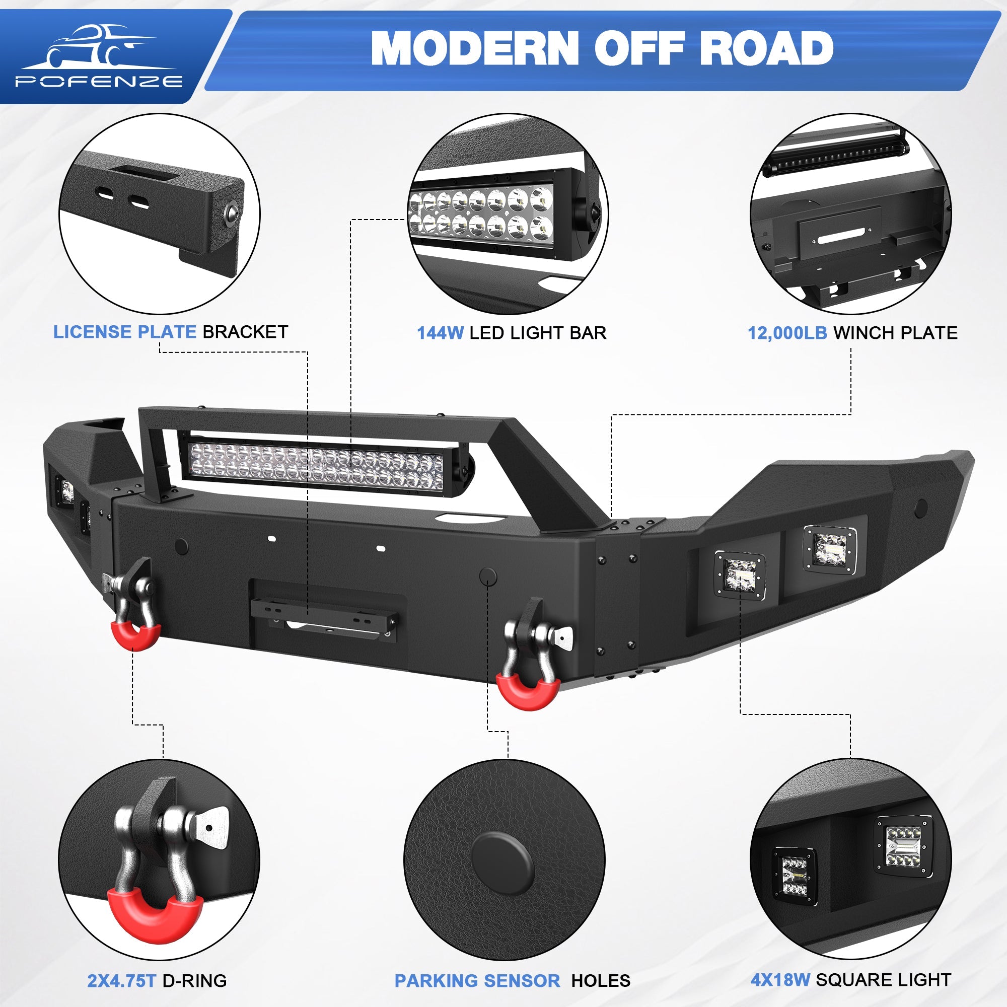 Front Bumper and Rear Bumper Combo Compatible with 2011 2012 2013 2014 2015 2016 Ford F250 F350 F450 - nadiaauto