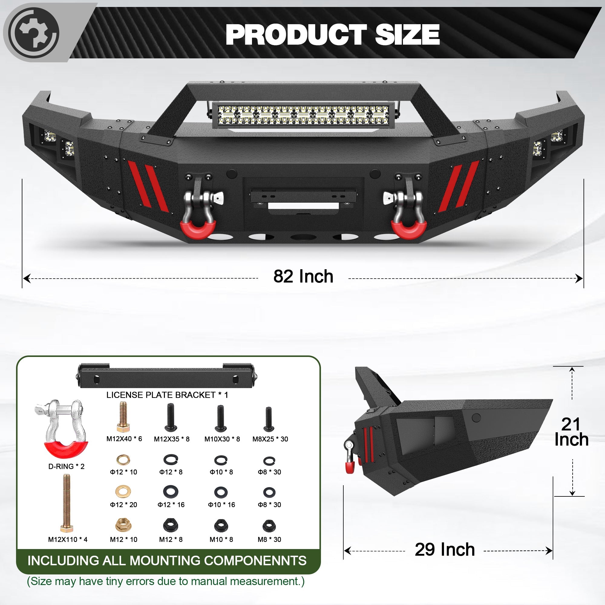 Front Bumper Compatible with 2010-2018 Dodge Ram 2500 3500 - nadiaauto