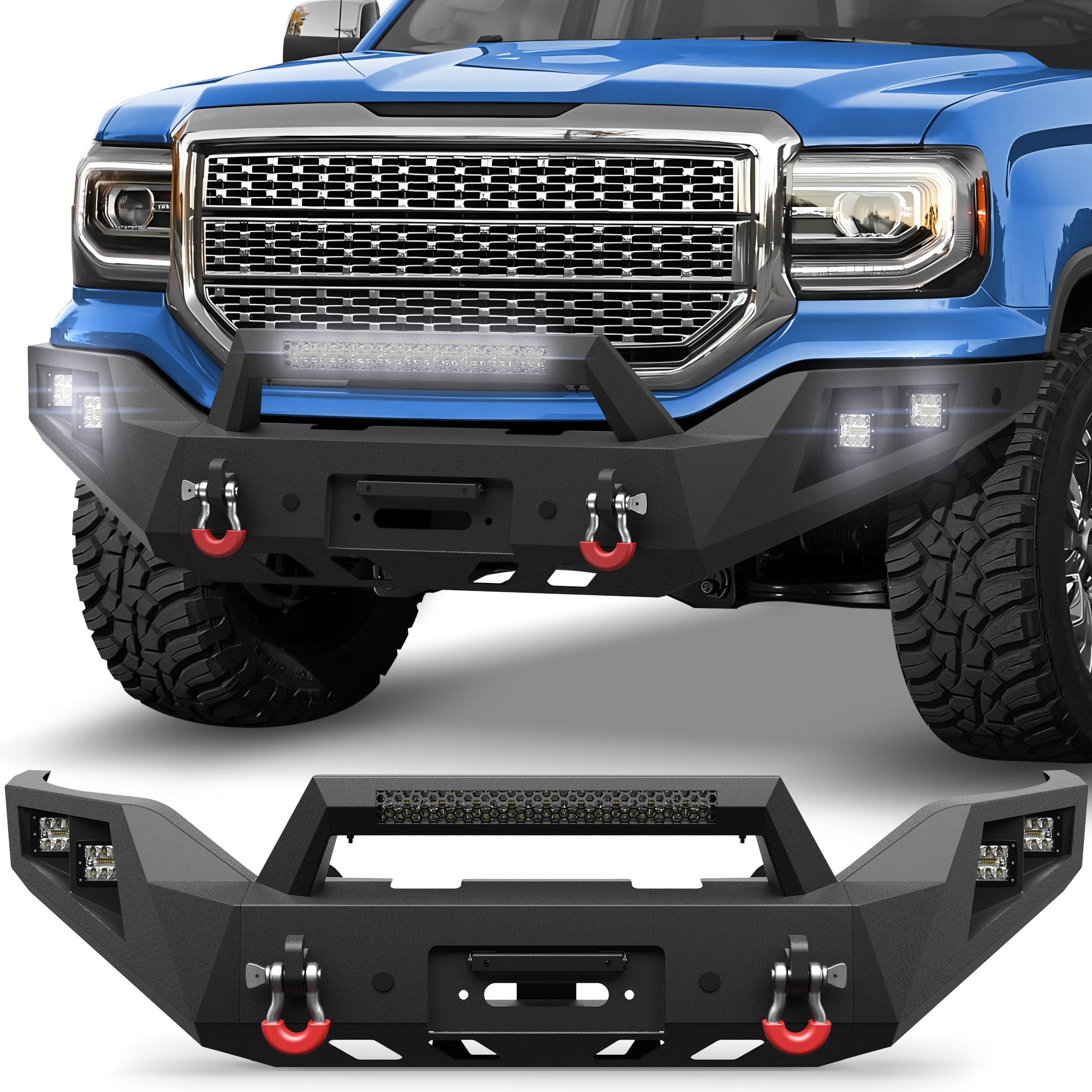 GMC Sierra 1500 Front Bumper for 2016 - 2017 - 2018 GMC Sierra 1500 Pickup - nadiaauto