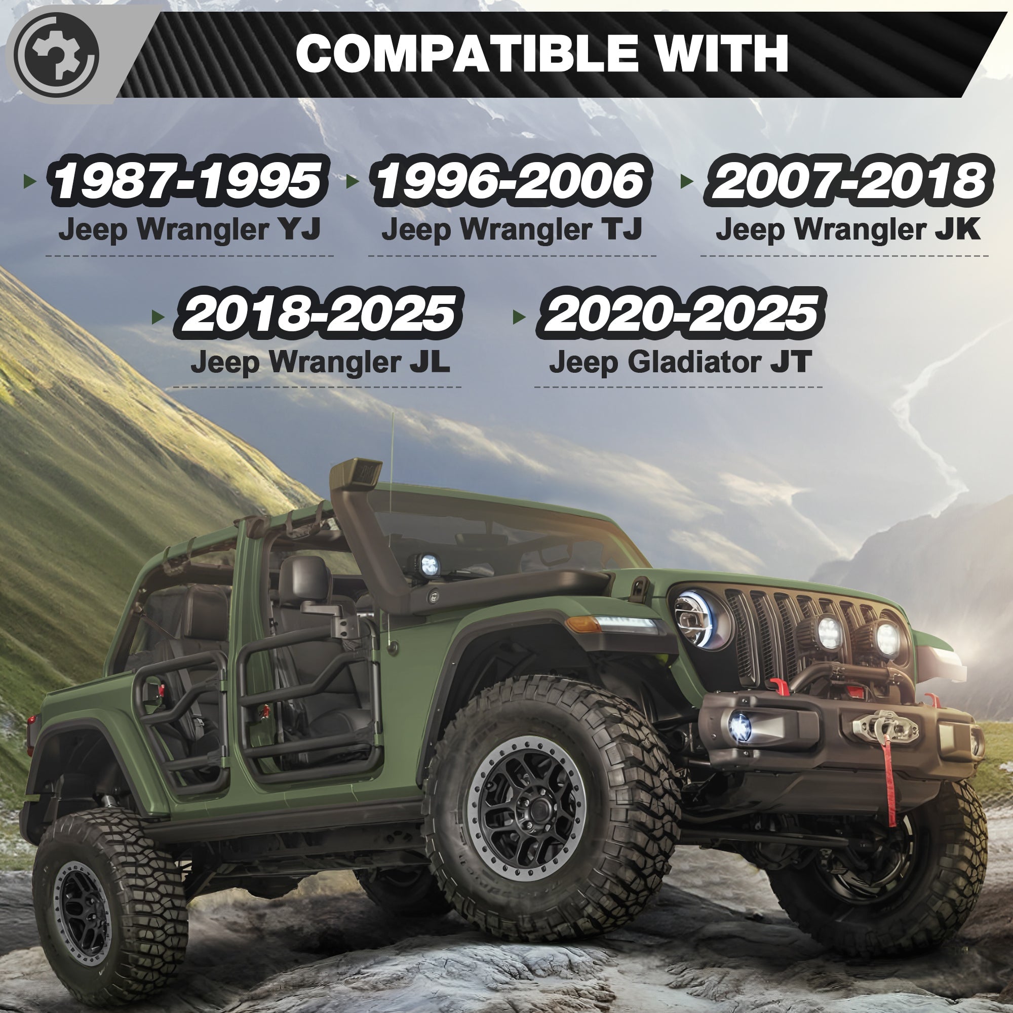 Jeep Door Storage Cart with Wheels | Wrangler YJ TJ JK JL & Gladiator JT Door Holder Rack - nadiaauto