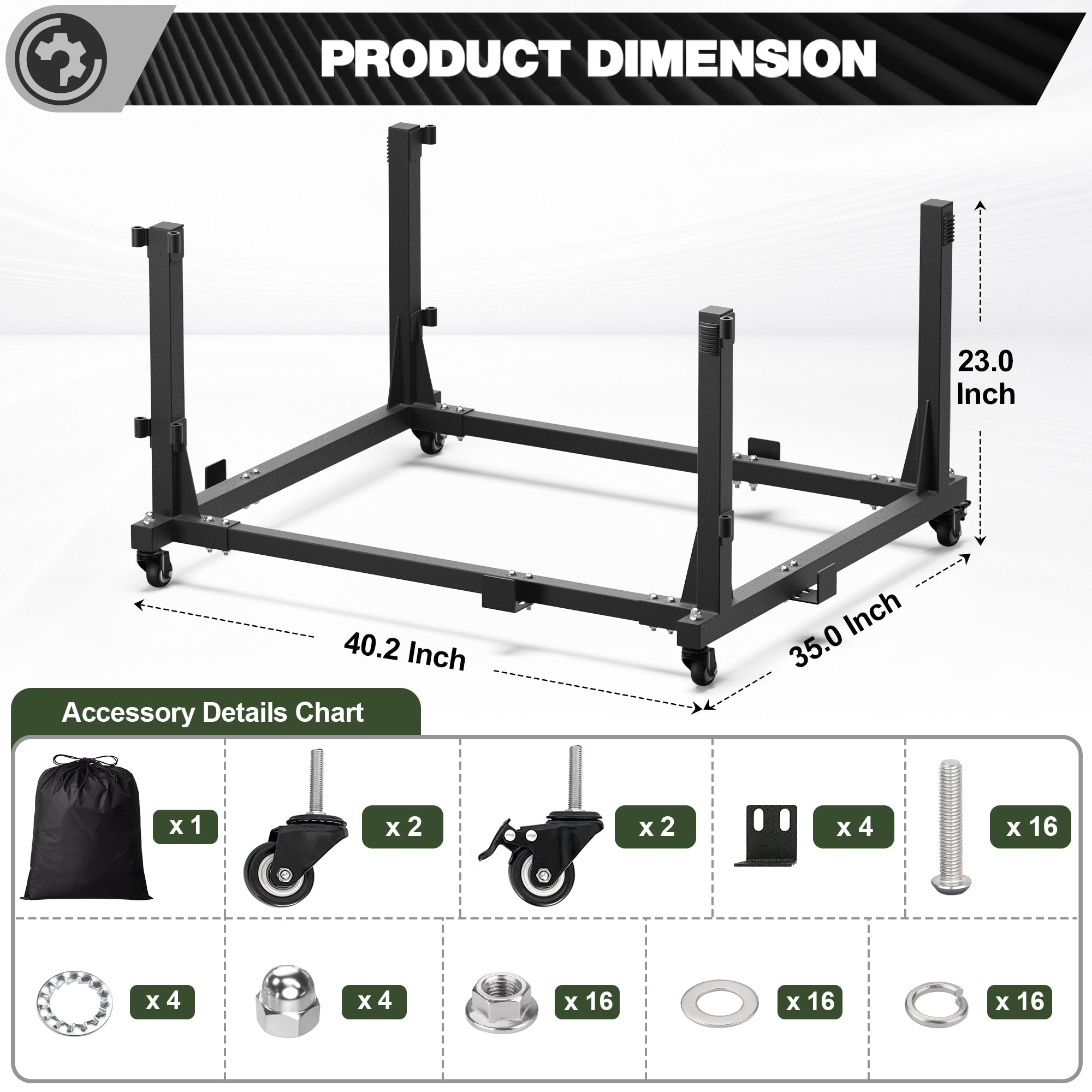 Jeep Door Storage Cart with Wheels | Wrangler YJ TJ JK JL & Gladiator JT Door Holder Rack - nadiaauto