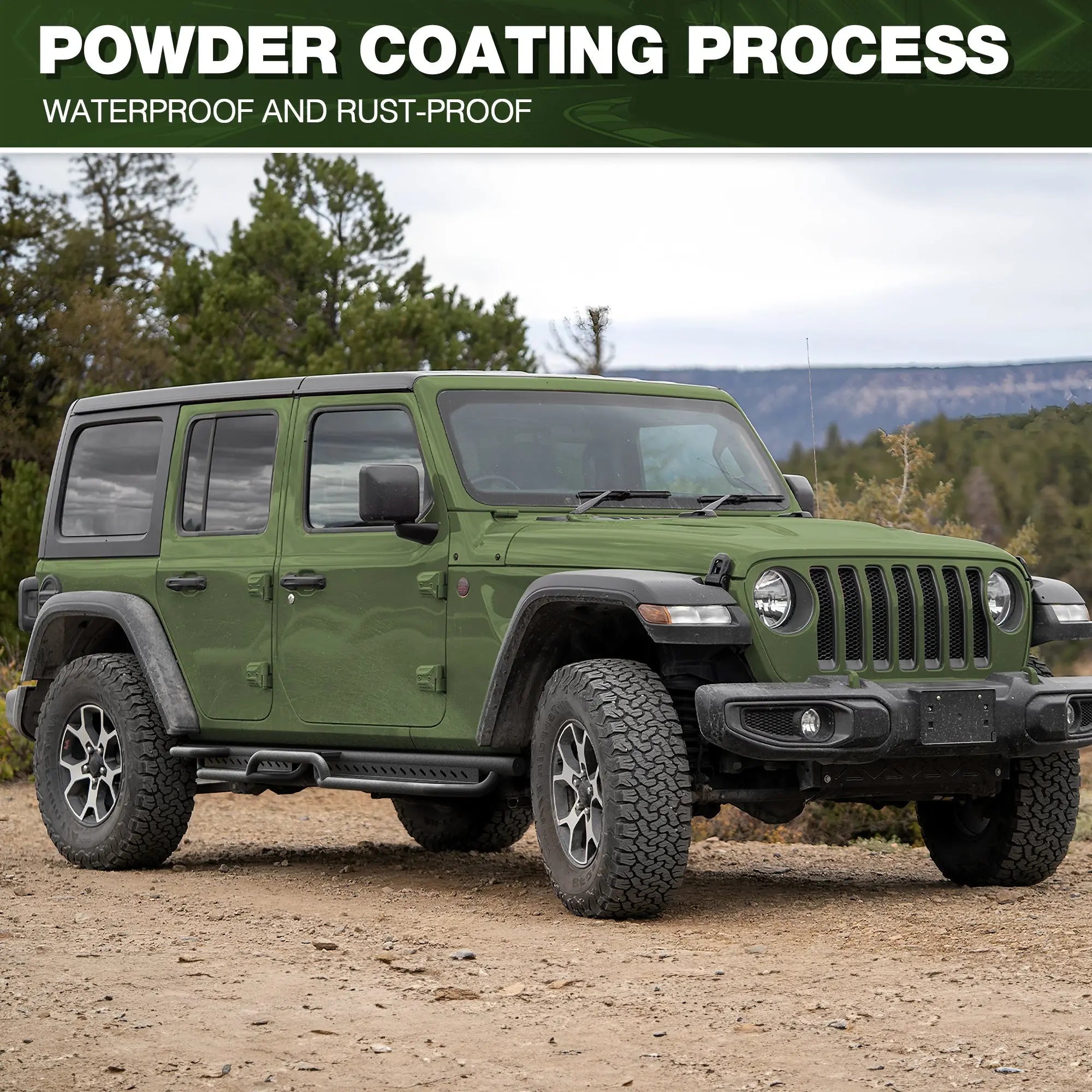 Jeep JL Running Boards Fits 2019-2025 Jeep Wrangler JL Unlimited - nadiaauto