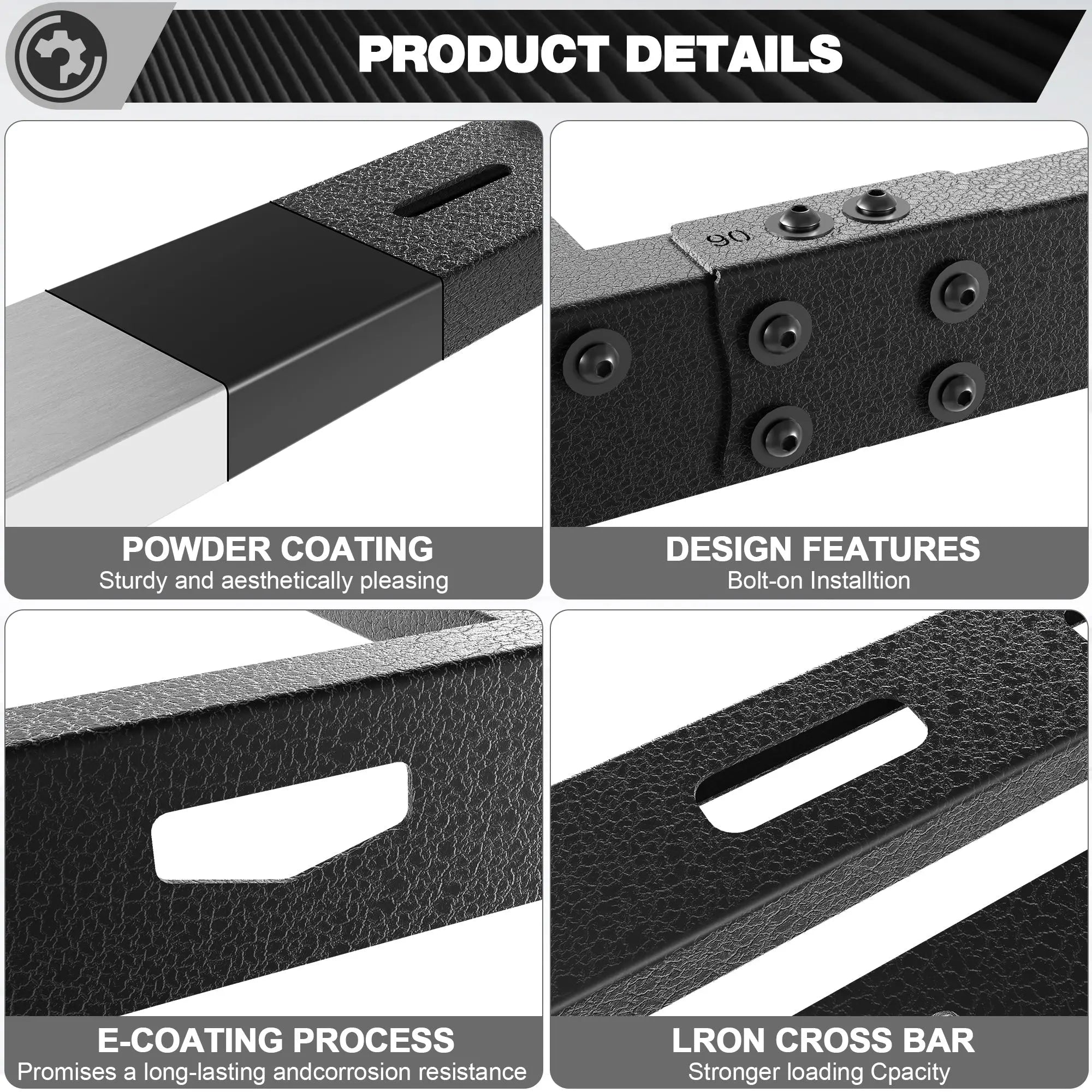 LC250 Roof Rack Compatible for 2024-2025 Toyota Land Cruiser Prado LC250/2024-2025 Lexus GX550 - nadiaauto
