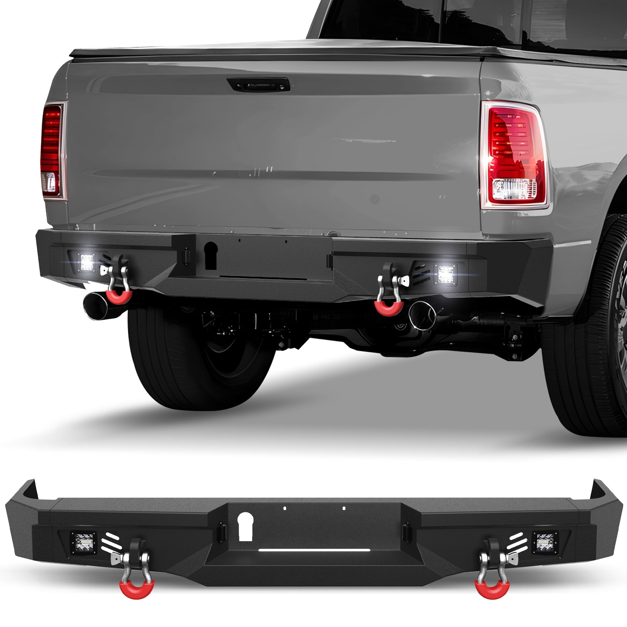 Ram 1500 Rear Bumper for 2009 - 2018 Ram 1500 Pickup and 2019 - 2025 Ram 1500 Classic Only - nadiaauto