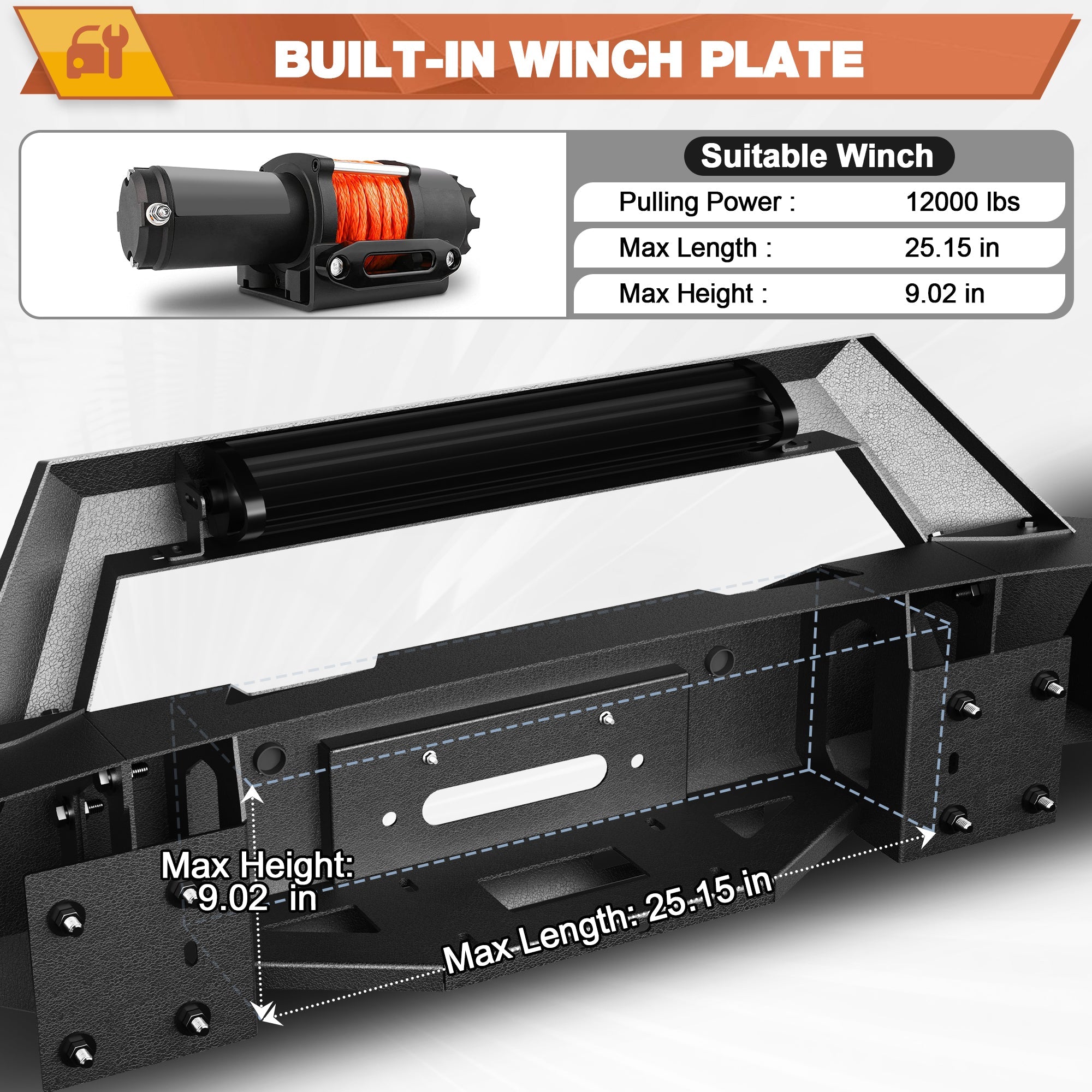 Ram 1500 Rebel Front Bumper for 2015 - 2018 Ram 1500 Rebel Only - nadiaauto