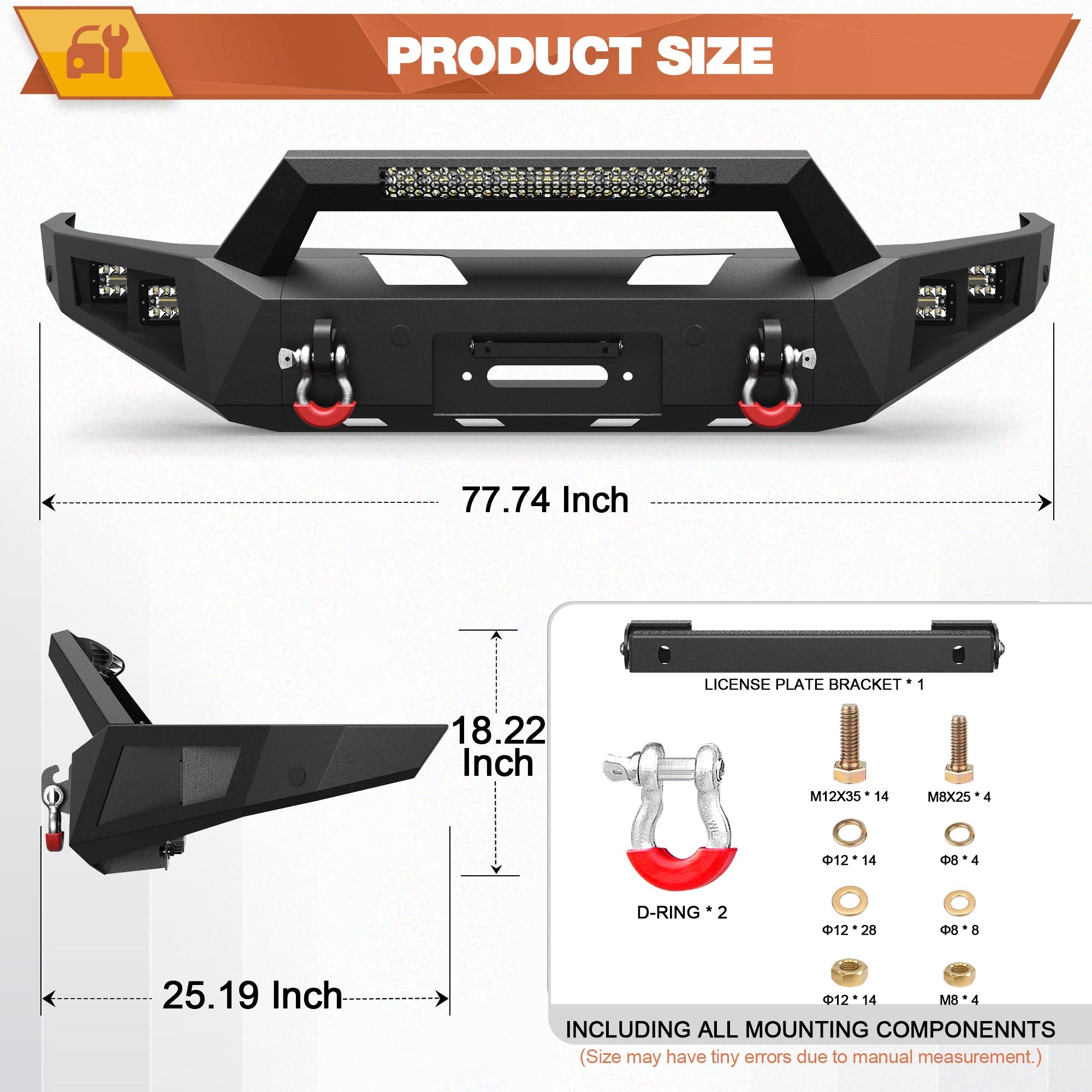 Ram 1500 Rebel Front Bumper for 2015 - 2018 Ram 1500 Rebel Only - nadiaauto