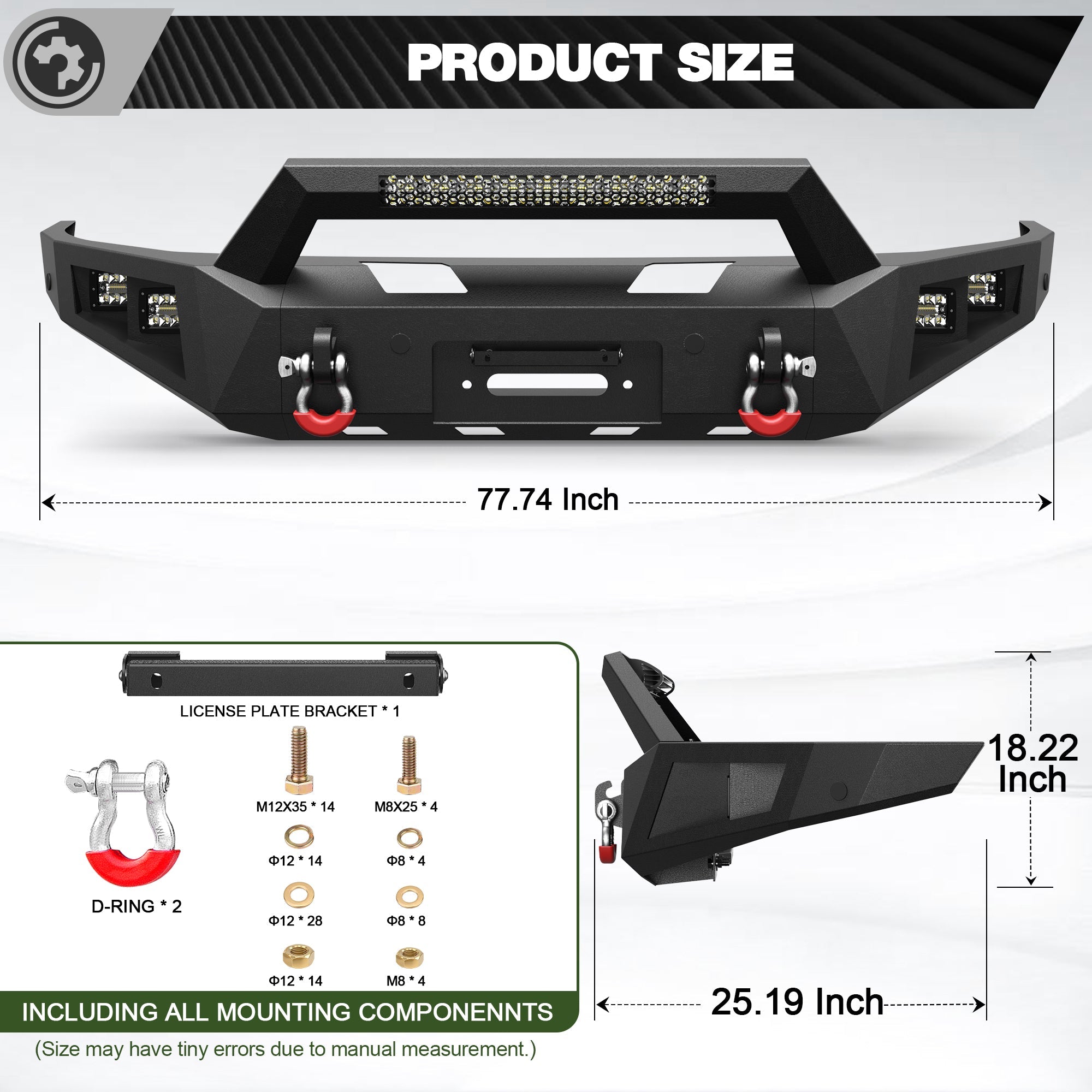 Ram 1500 Rebel Front Bumper for 2015-2018 Ram 1500 Rebel Only - nadiaauto