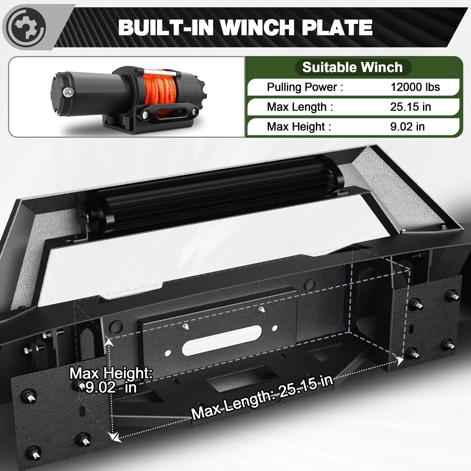 Ram 1500 Rebel Front Bumper for 2015-2018 Ram 1500 Rebel Only - nadiaauto