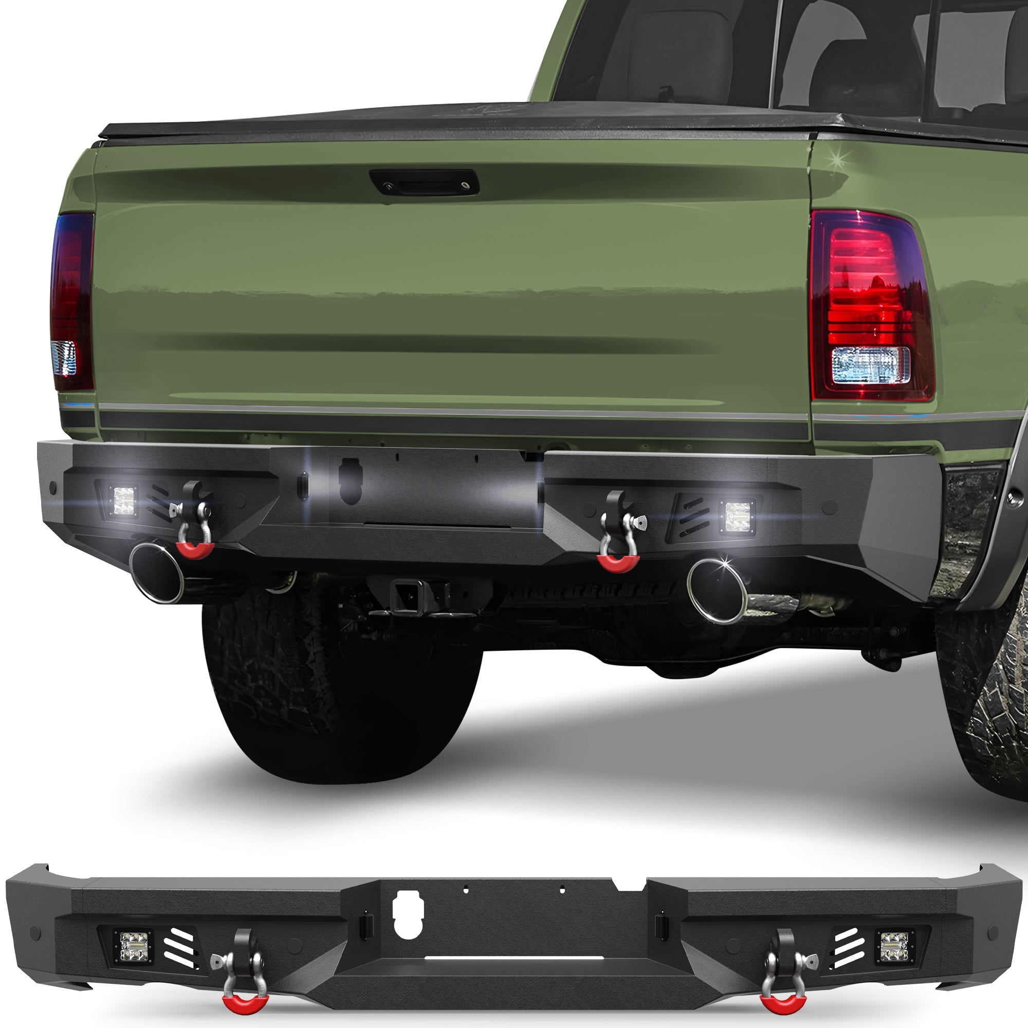 Ram 1500 Rebel Rear Bumper for 2015-2018 Ram 1500 Rebel Only - nadiaauto