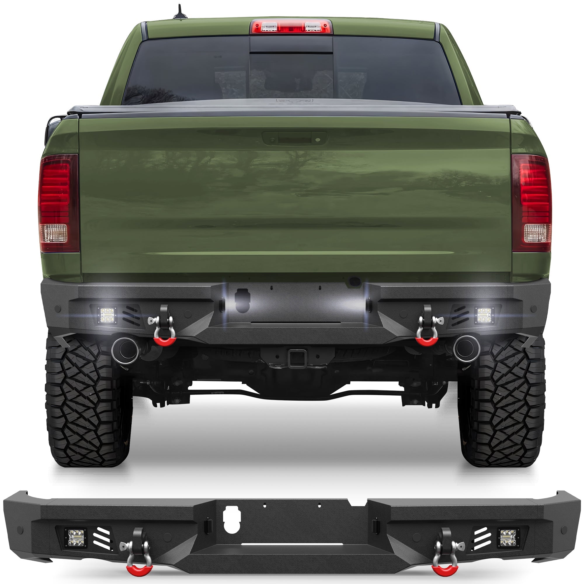 Ram 1500 Rebel Rear Bumper for 2015-2018 Ram 1500 Rebel Only - nadiaauto