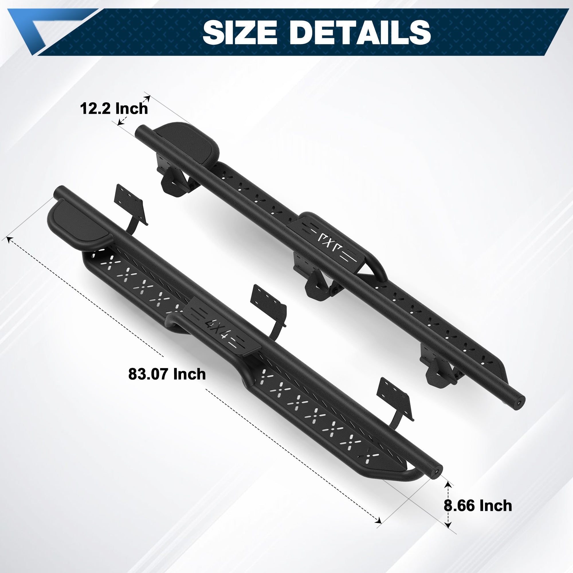 Ram 1500 Running Boards Side Steps Compatible with 2019 - 2026 Dodge Ram 1500 Crew Cab (No for Classic) - nadiaauto