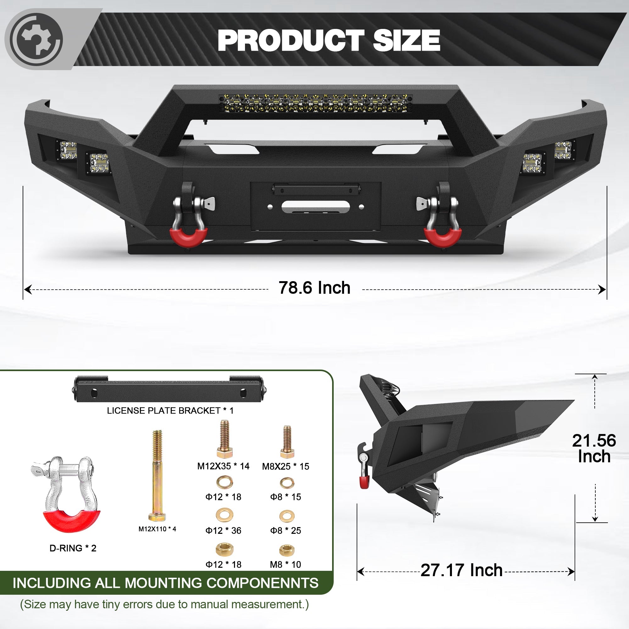 Ram 2500 Front Bumper for 2019 2020 2021 2022 2023 2024 2025 Ram 2500/3500 Pickup - nadiaauto