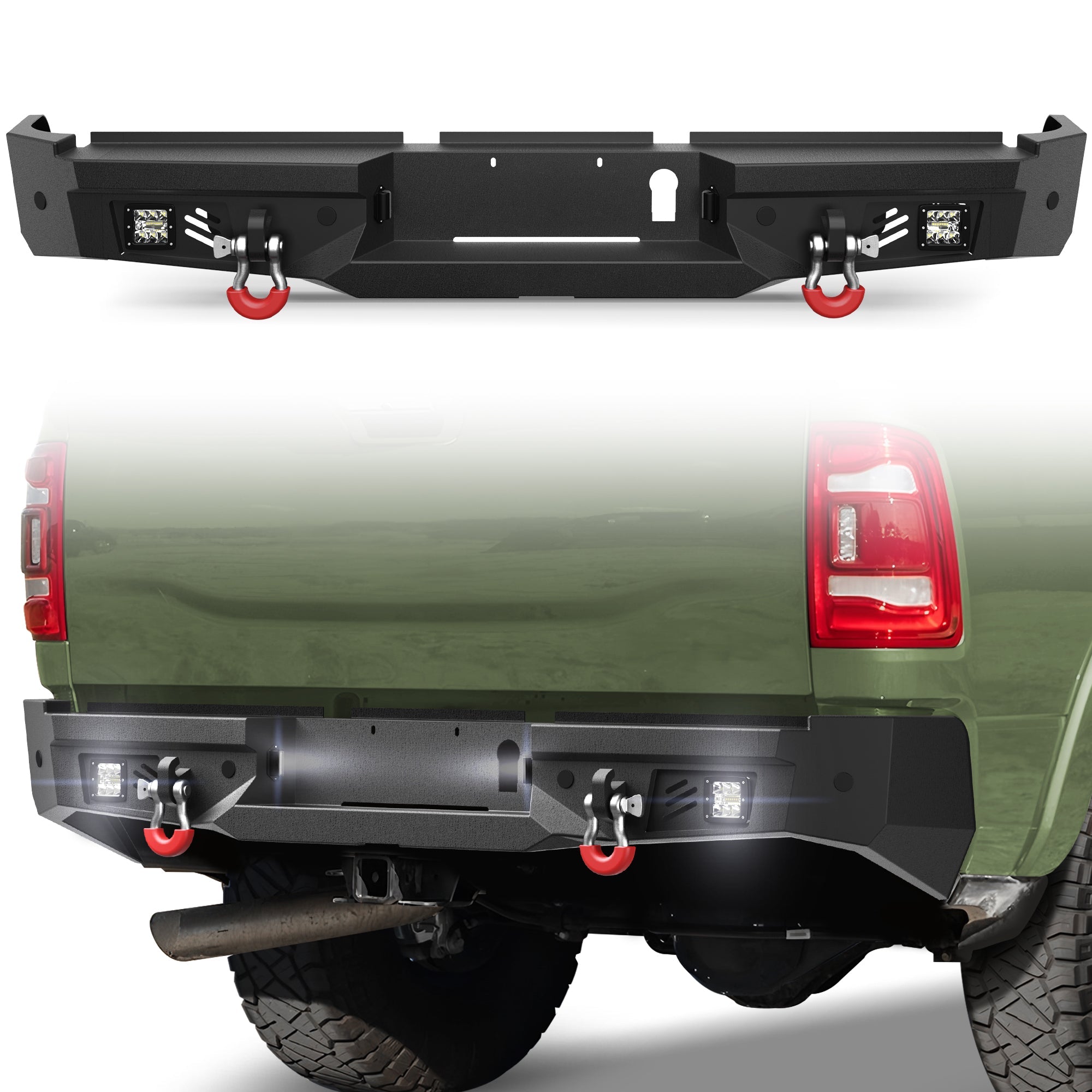 Ram 2500 Rear Bumper for 2019-2025 Dodge Ram 2500/3500 Pickup Trucks - nadiaauto