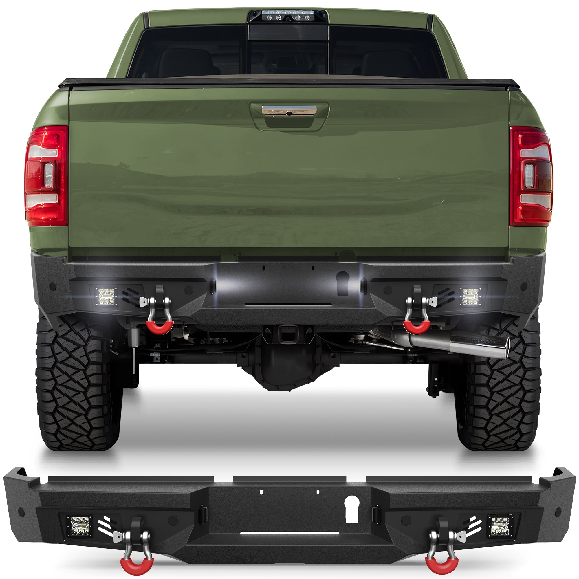 Ram 2500 Rear Bumper for 2019-2025 Dodge Ram 2500/3500 Pickup Trucks - nadiaauto