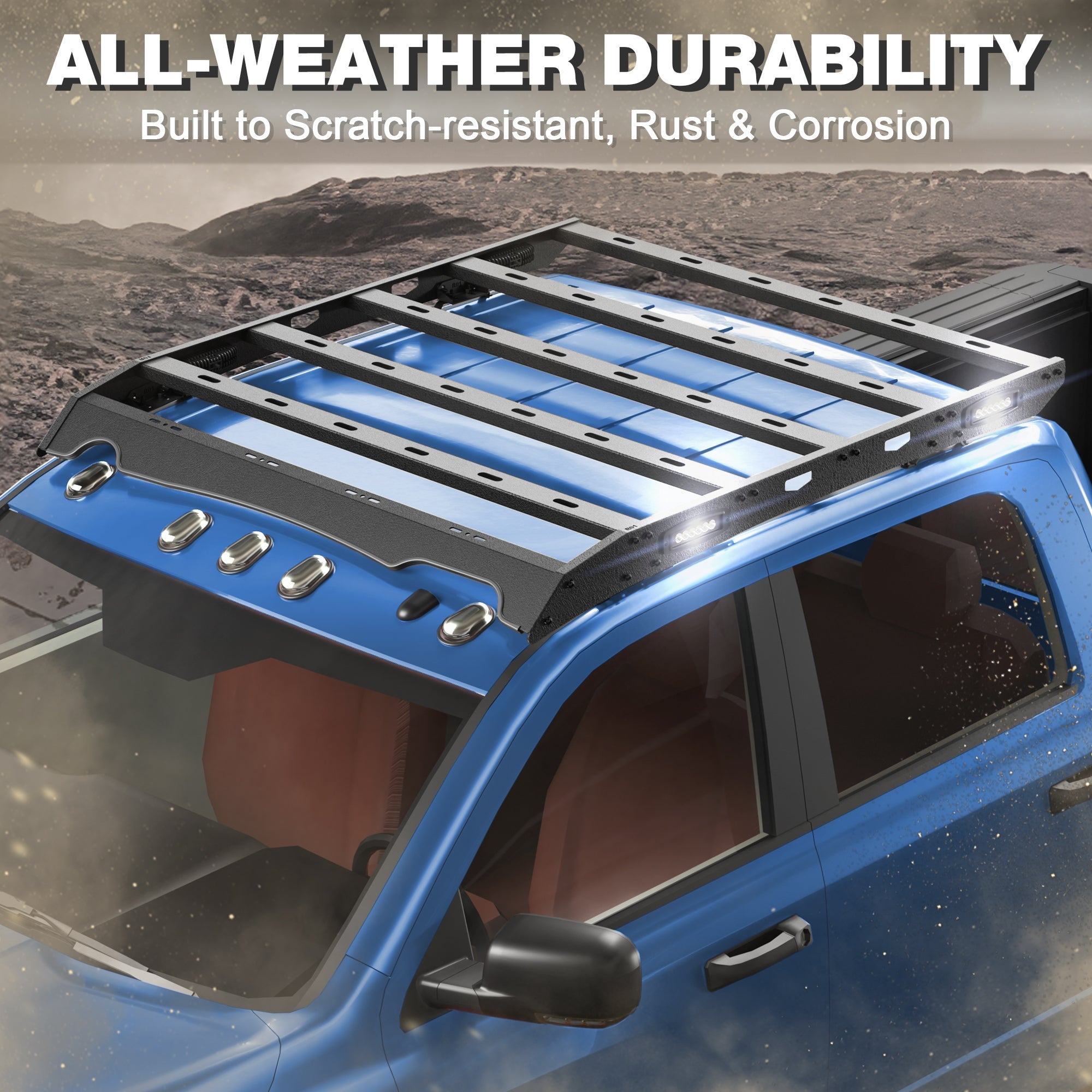 RAM 2500 Roof Rack Rooftop Cargo Rack for 2010 - 2018 RAM 2500 Crew Cab 800 lb Rated Load - nadiaauto