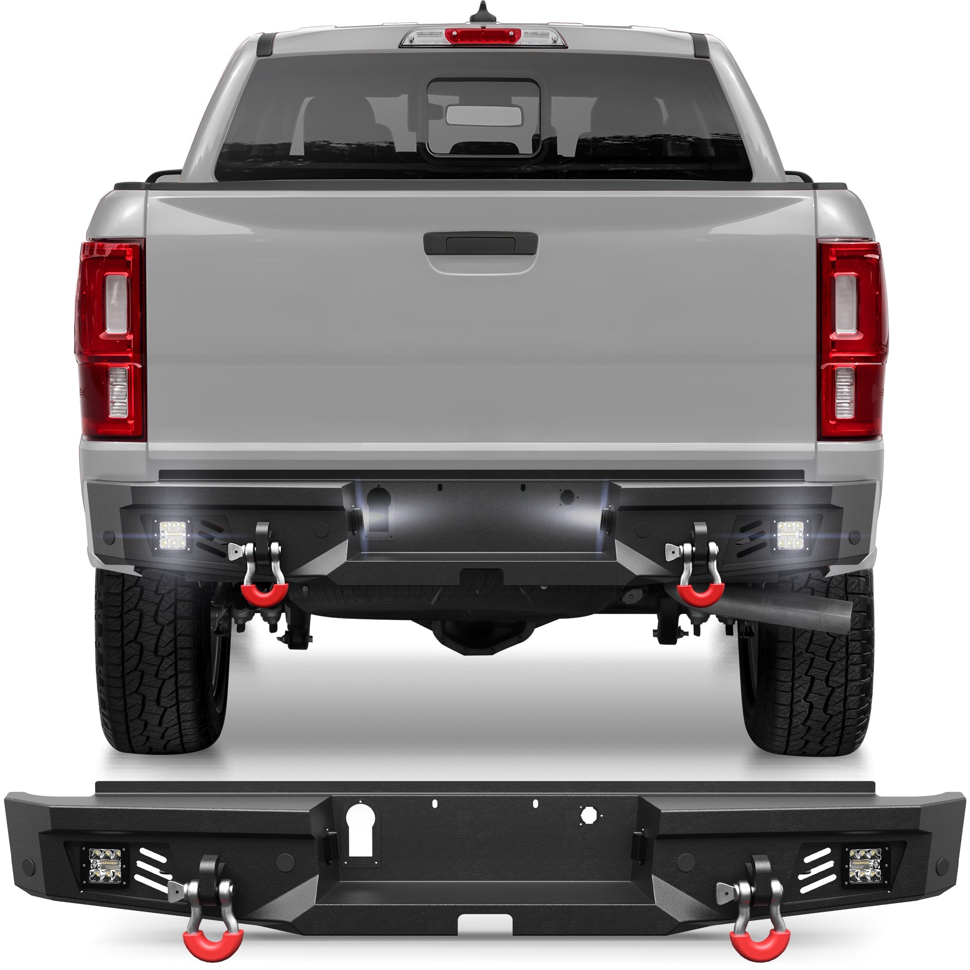 Ranger Rear Bumper for 2019 - 2023 Ford Ranger (Excluding Wildtrak) - nadiaauto