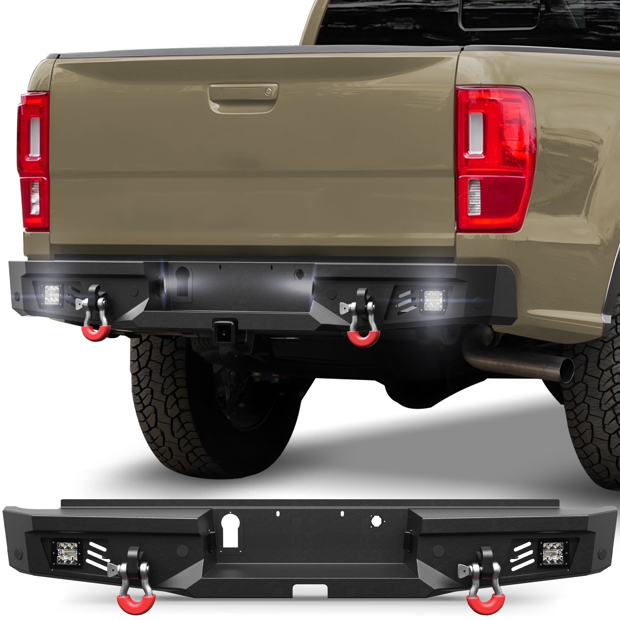 Ranger Rear Bumper for 2019-2023 Ford Ranger (Excluding Wildtrak) - nadiaauto