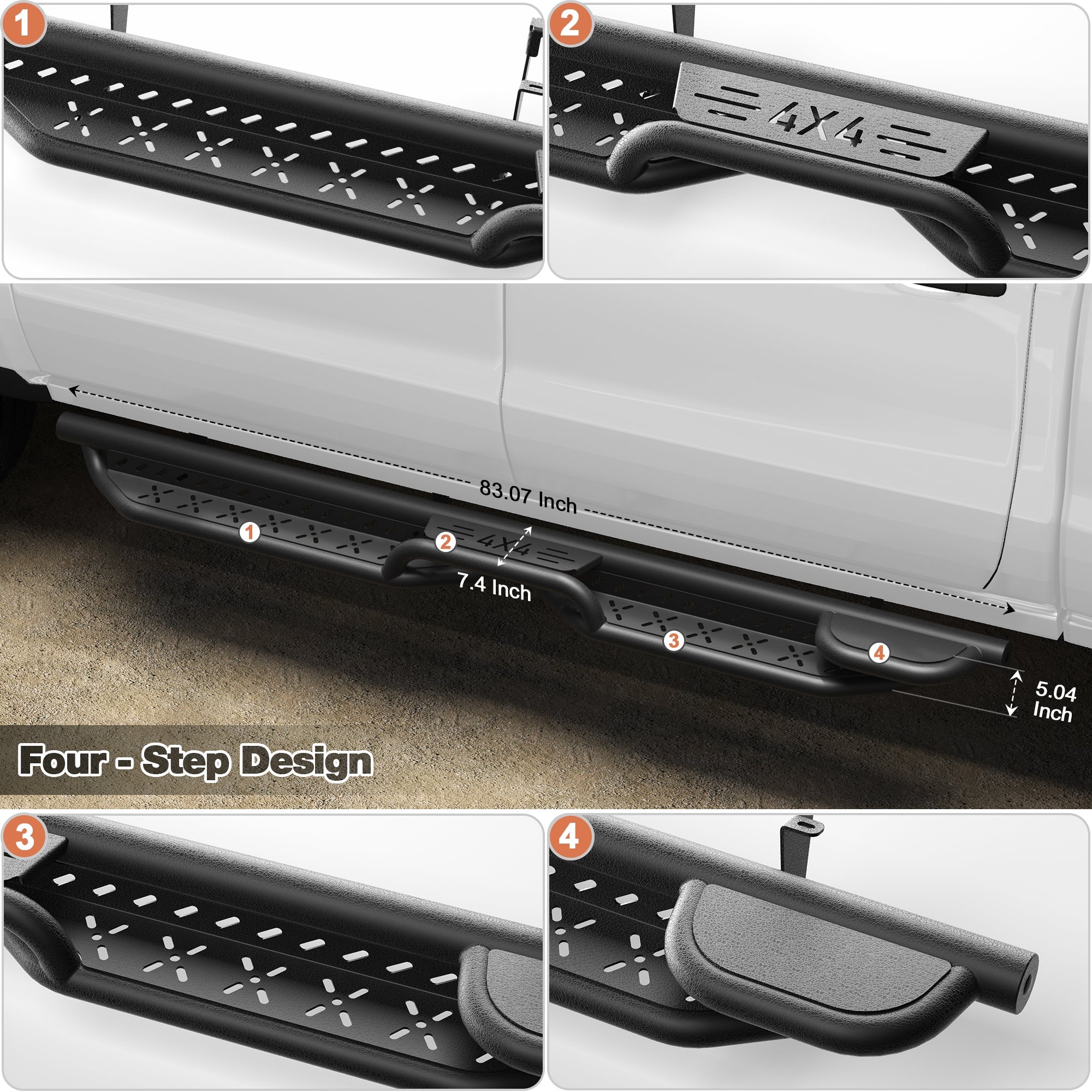 Premium Side Steps for Chevy Silverado & GMC Sierra 1500/2500HD/3500HD (07-18/07-19)