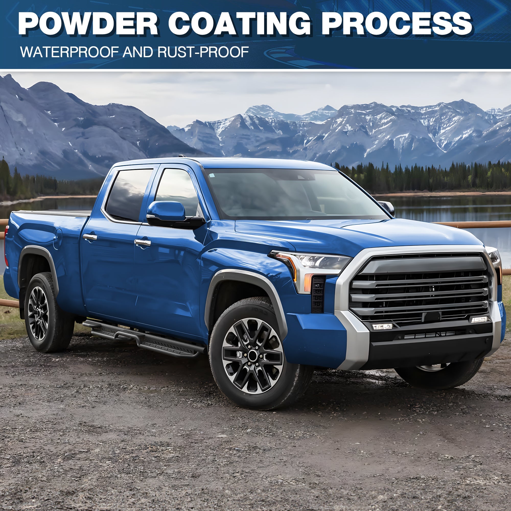 Running Boards Side Steps Compatible with 2022 - 2025 Toyota Tundra CrewMax - nadiaauto