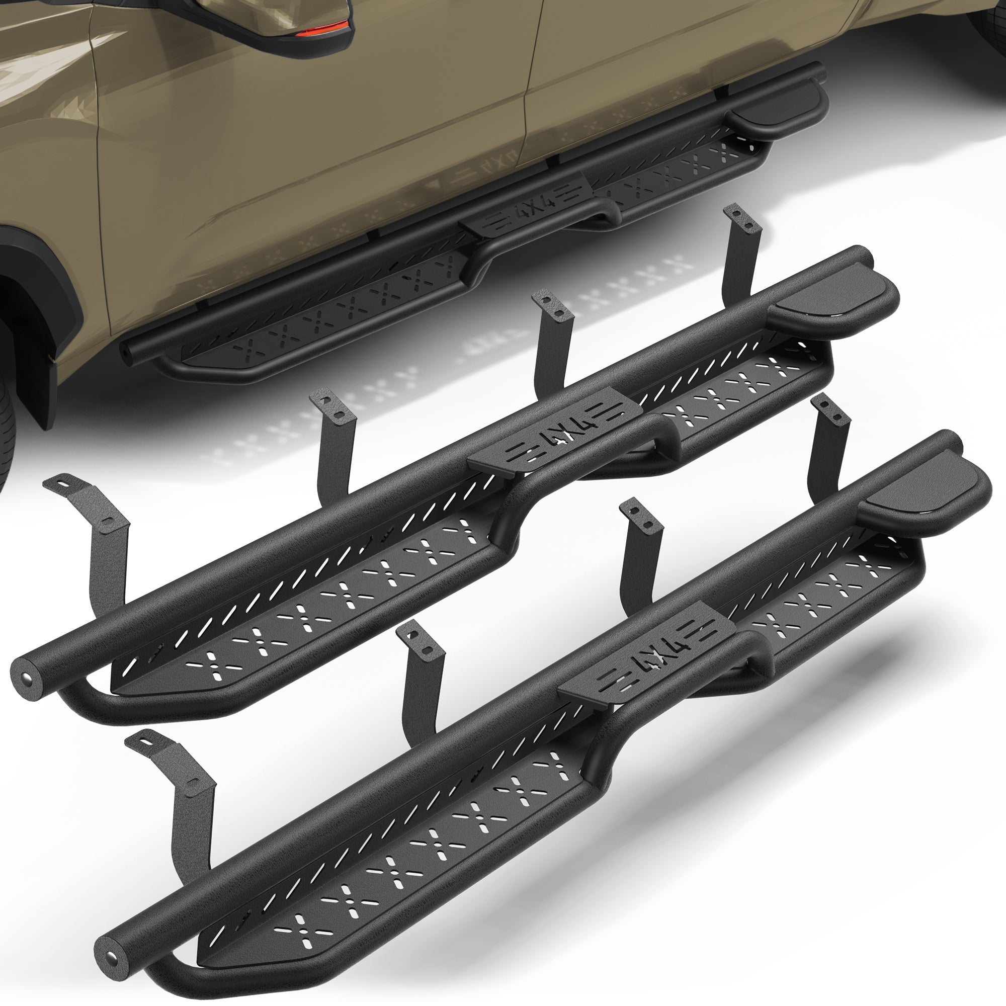 Running Boards Side Steps Compatible with 2022-2025 Toyota Tundra CrewMax - nadiaauto