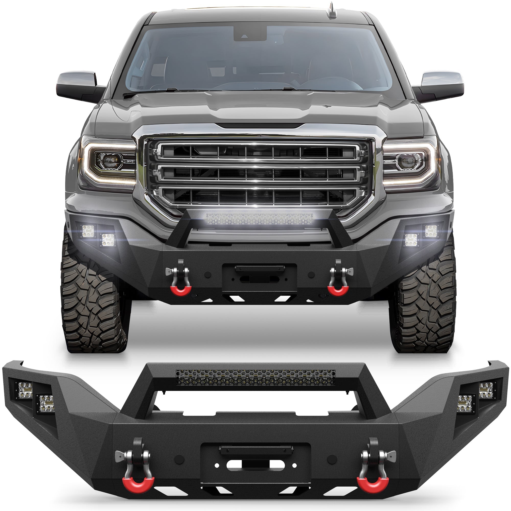 Sierra 1500 Front Bumper for 2016 - 2017 - 2018 GMC Sierra 1500 - nadiaauto