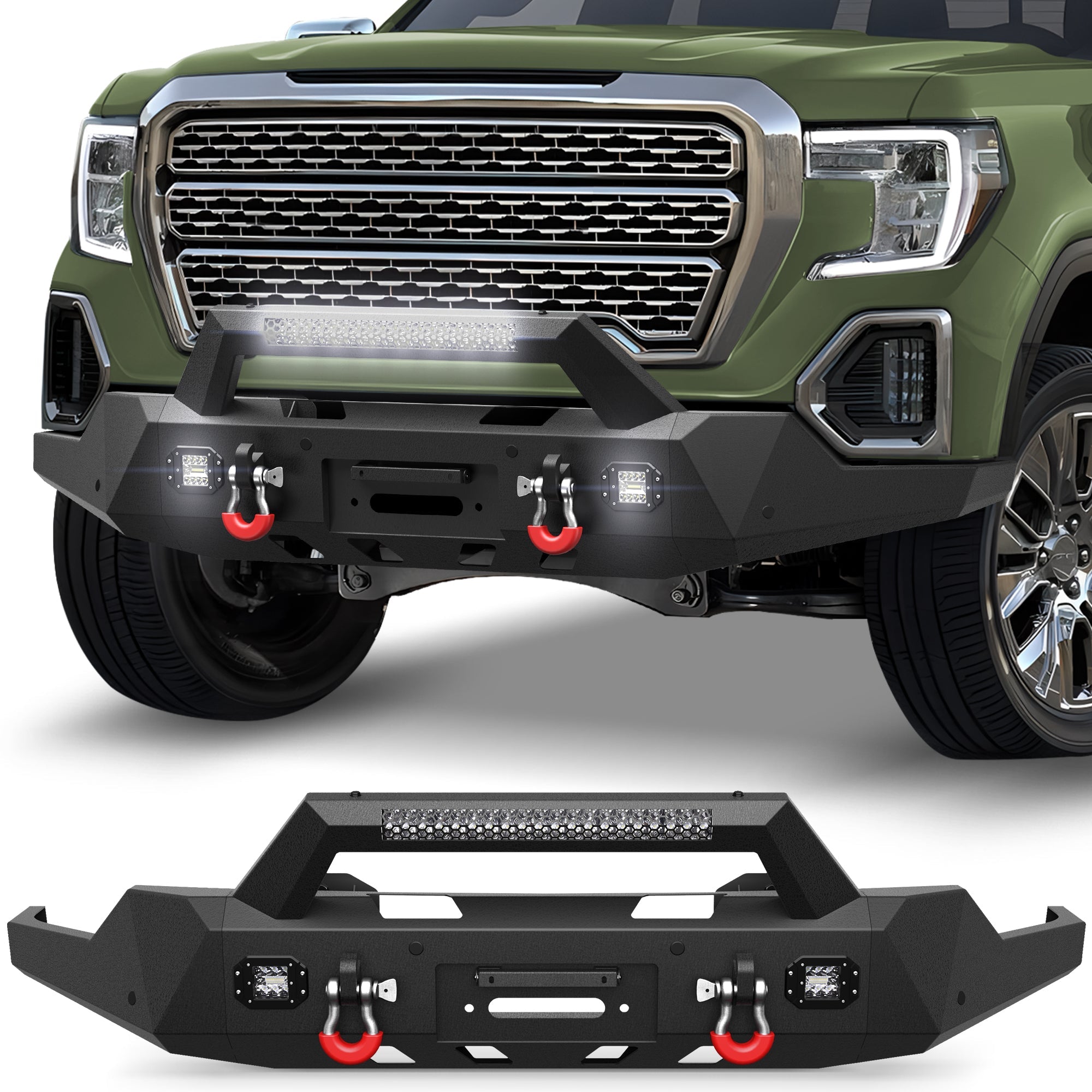 Sierra 1500 Front Bumper for 2019 2020 2021 2022 GMC Sierra 1500 - nadiaauto