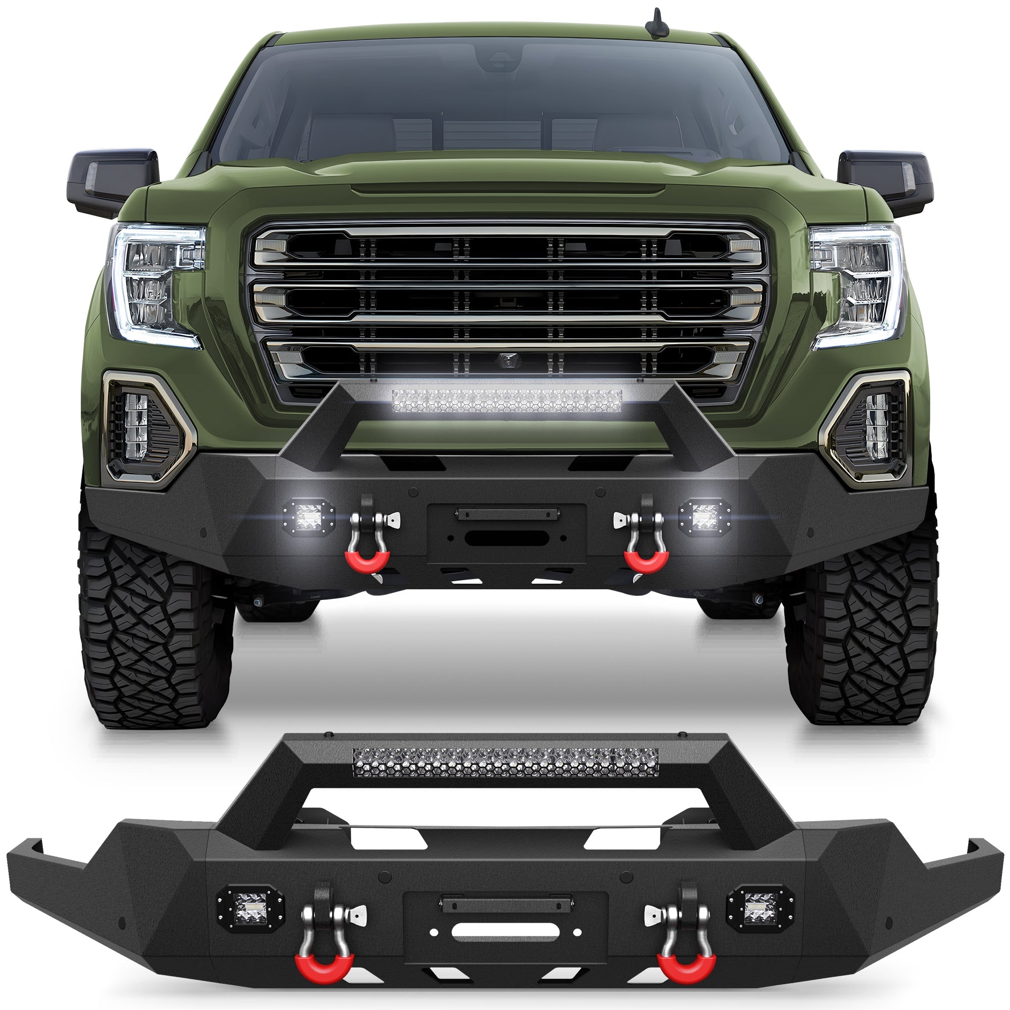 Sierra 1500 Front Bumper for 2019 2020 2021 2022 GMC Sierra 1500 - nadiaauto