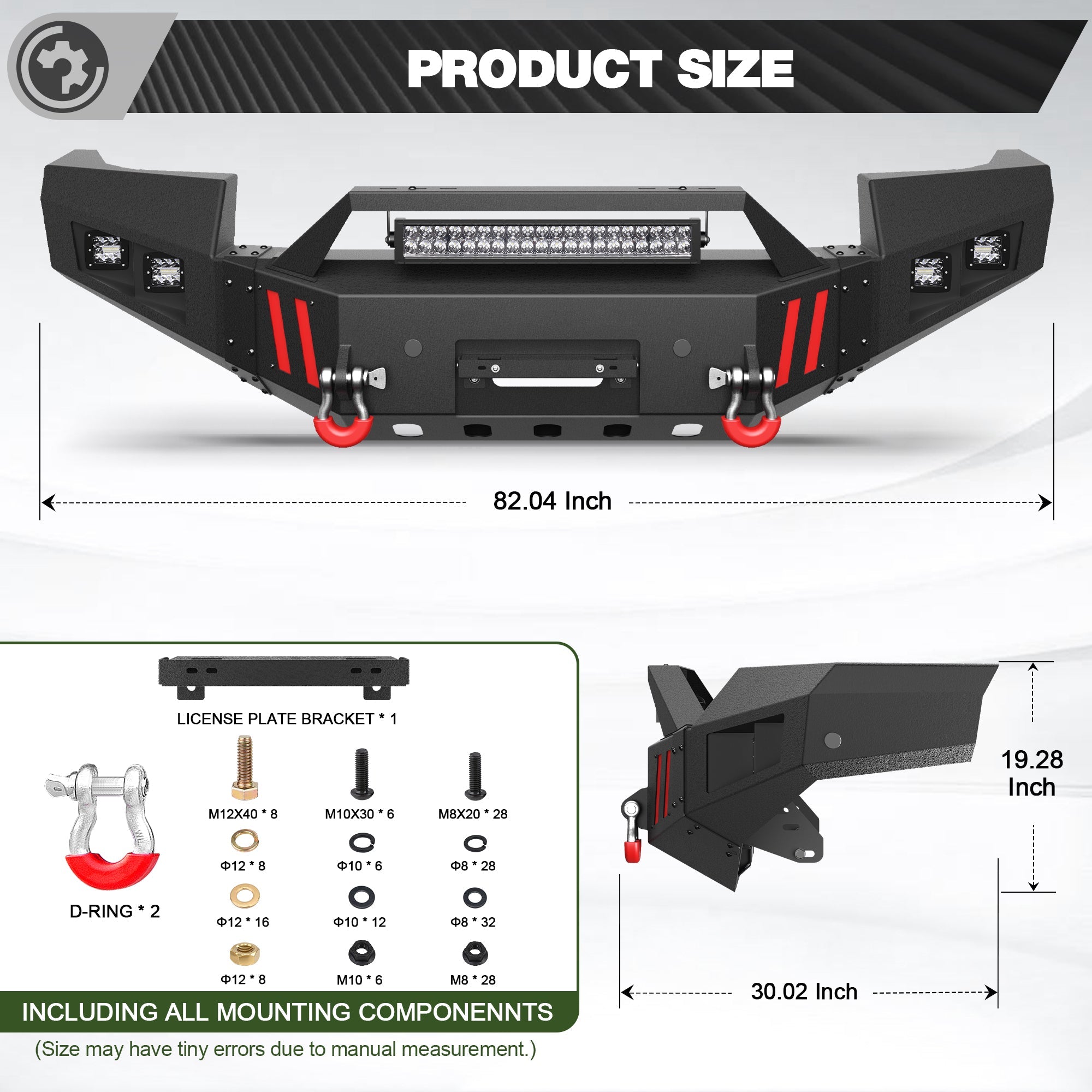 Sierra 2500 Front Bumper for GMC Sierra 2500/3500 HD 2011 2012 2013 2014 with Winch Plate - nadiaauto