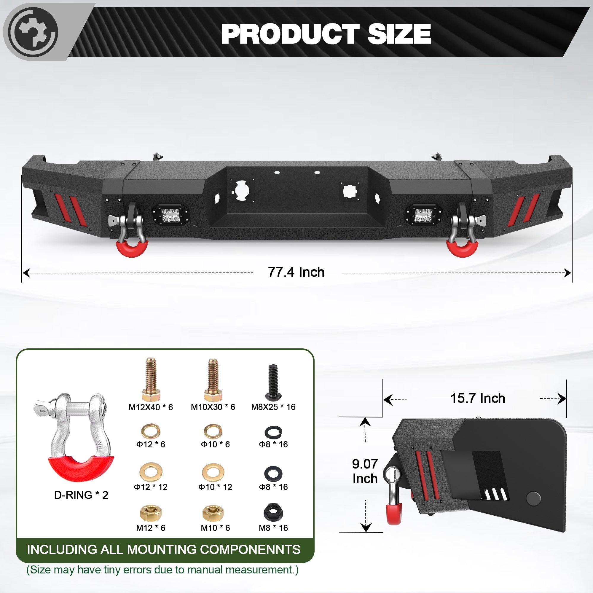 Sierra 2500/3500 HD Rear Bumper for 2011 2012 2013 2014 Chevy Silverado/GMC Sierra 2500/3500 HD - nadiaauto