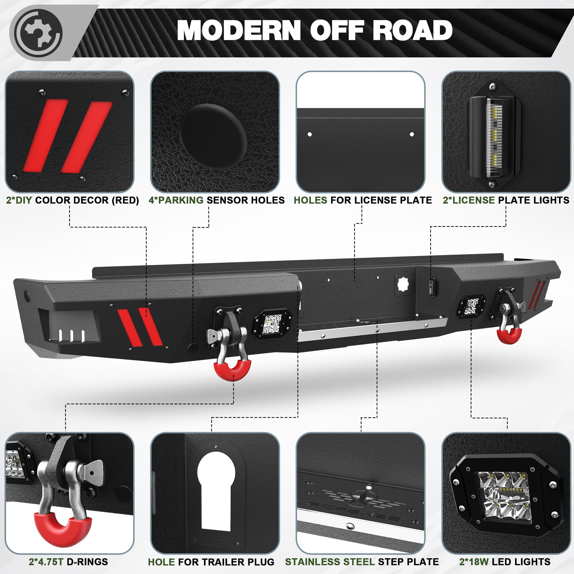 Silverado 1500 Front and Rear Bumpers Fit 2016 2017 2018 Chevrolet Silverado 1500 - nadiaauto