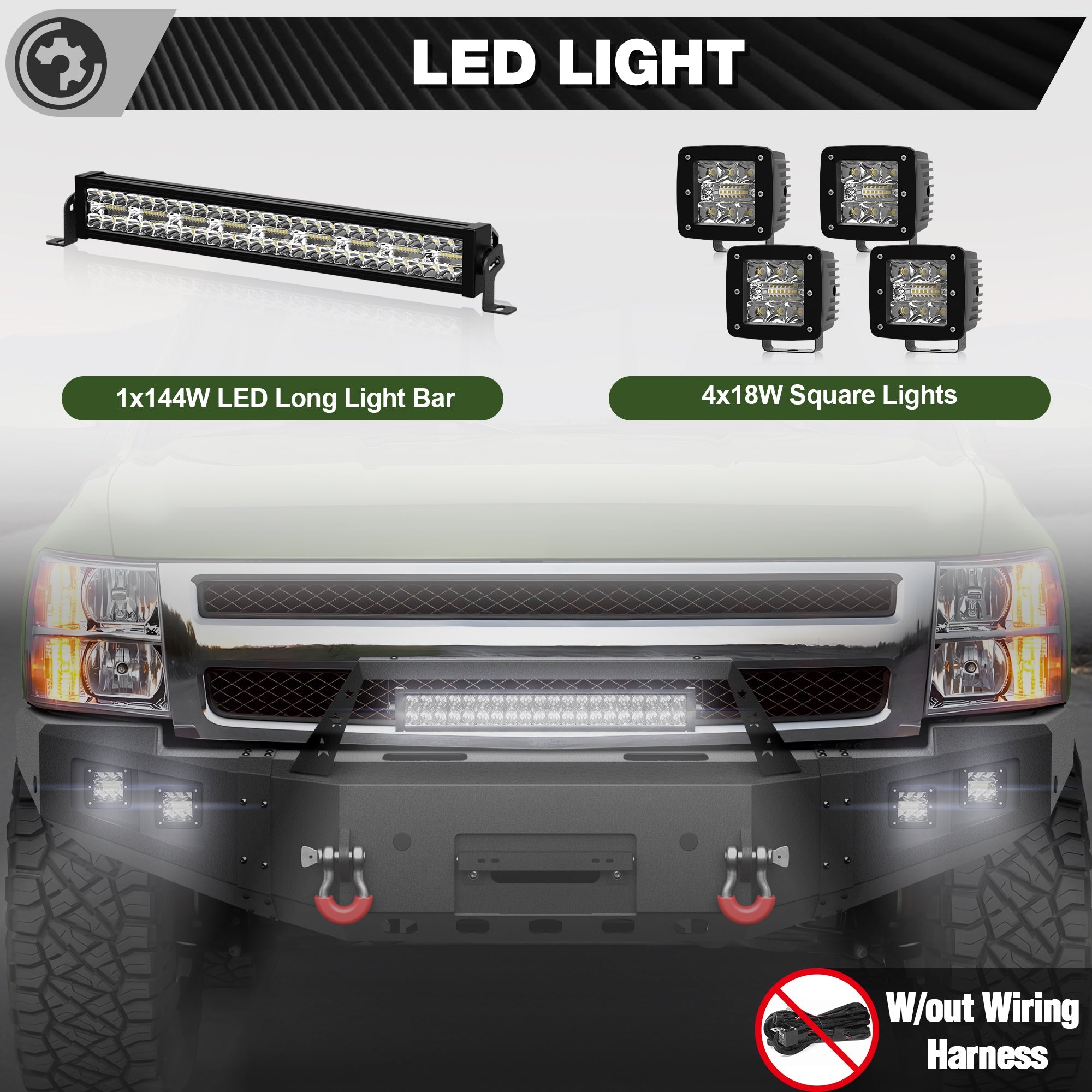 Silverado 1500 Front Bumper for 2007 2008 2009 2010 2011 2012 2013 Chevy Silverado 1500 Pickup - nadiaauto