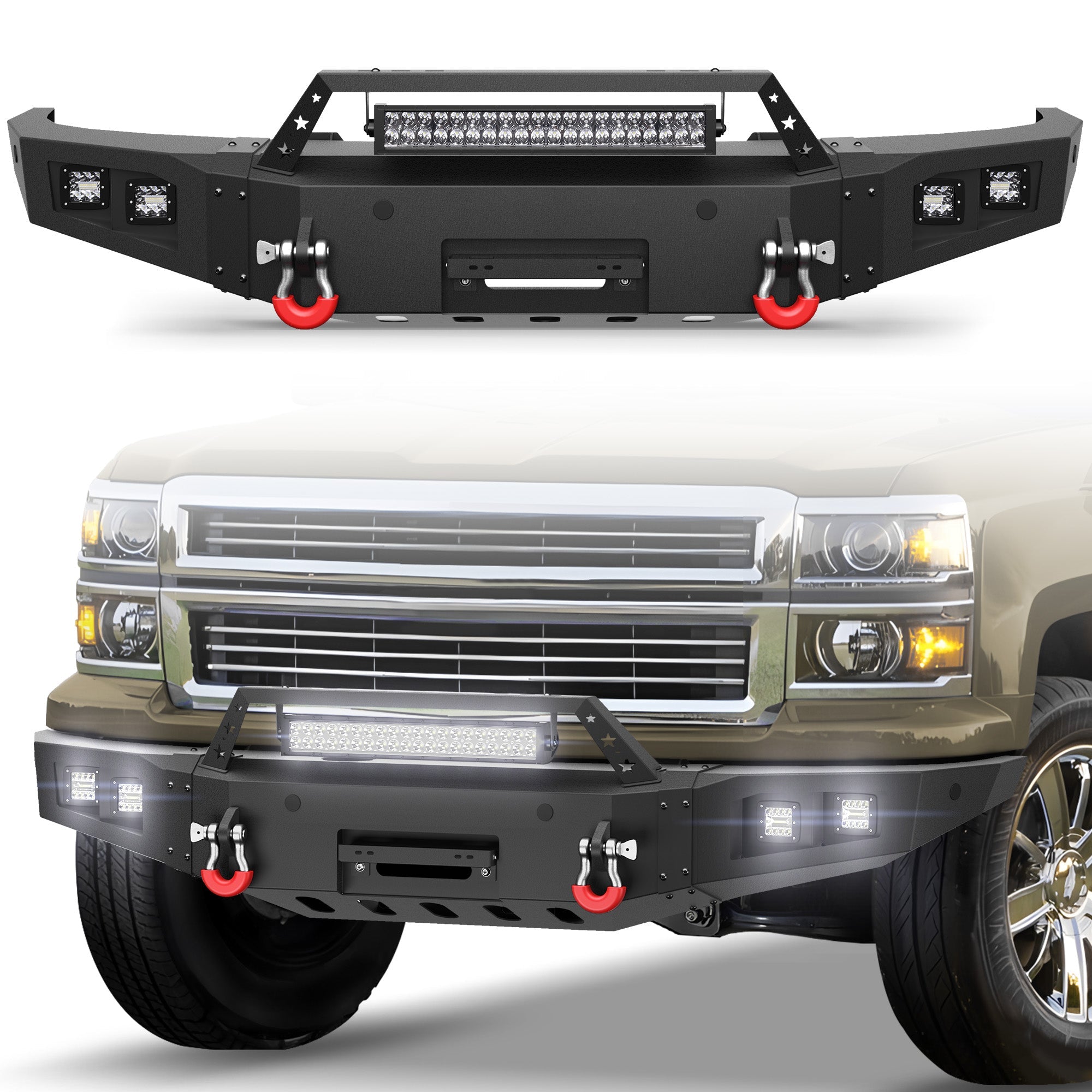 Silverado 1500 Front Bumper for 2014 2015 Chevy Silverado 1500 - nadiaauto